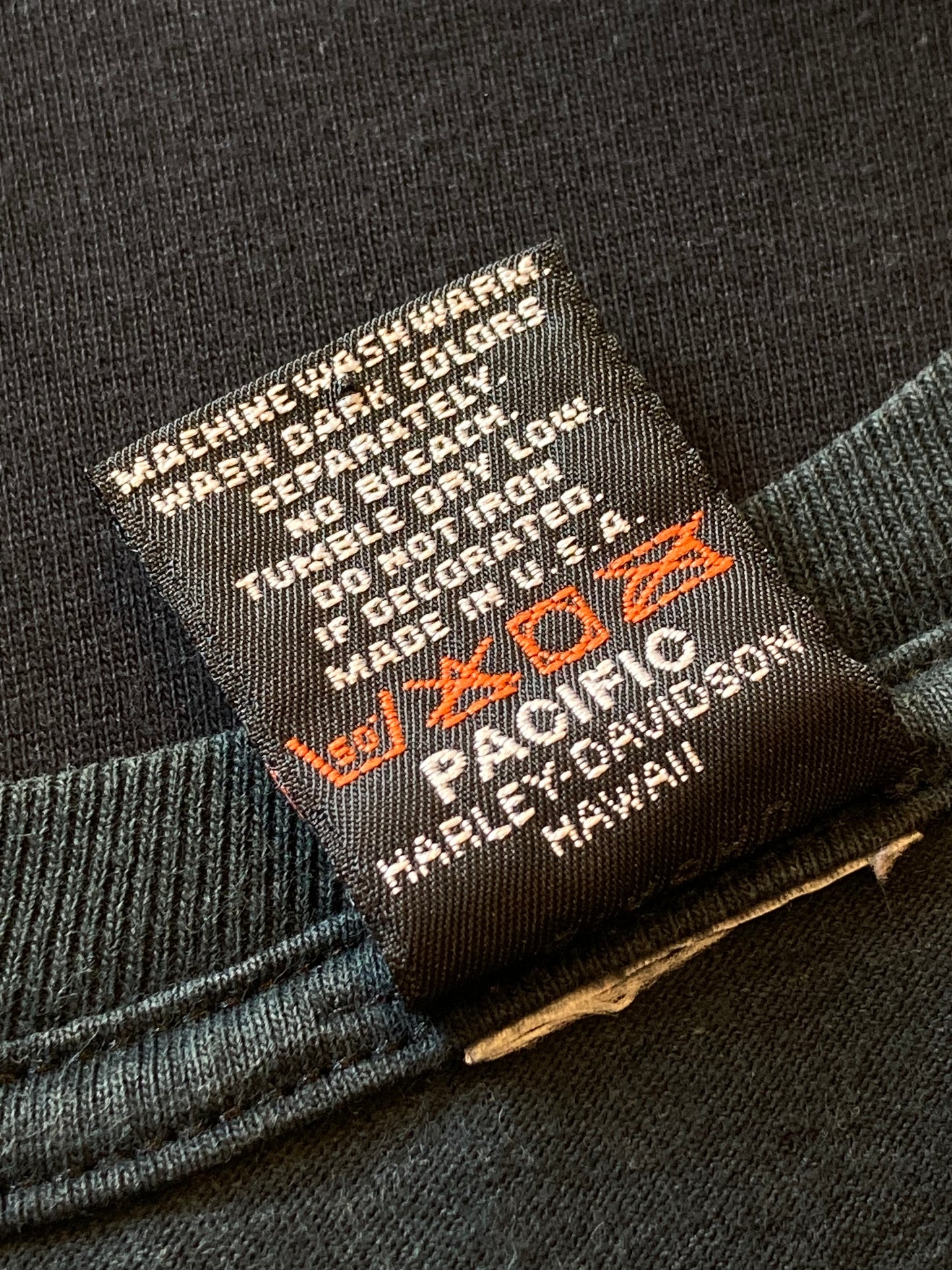 HARLEY-DAVIDSON print-T 90's~ made in USA