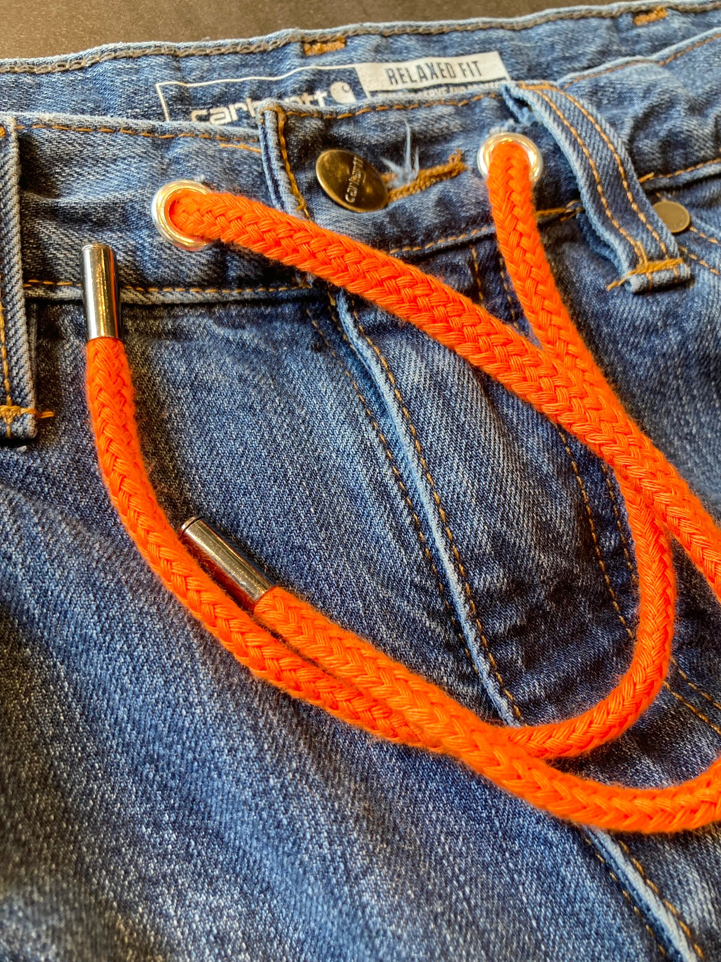 Denim shorts & drawstring custom W30inch
