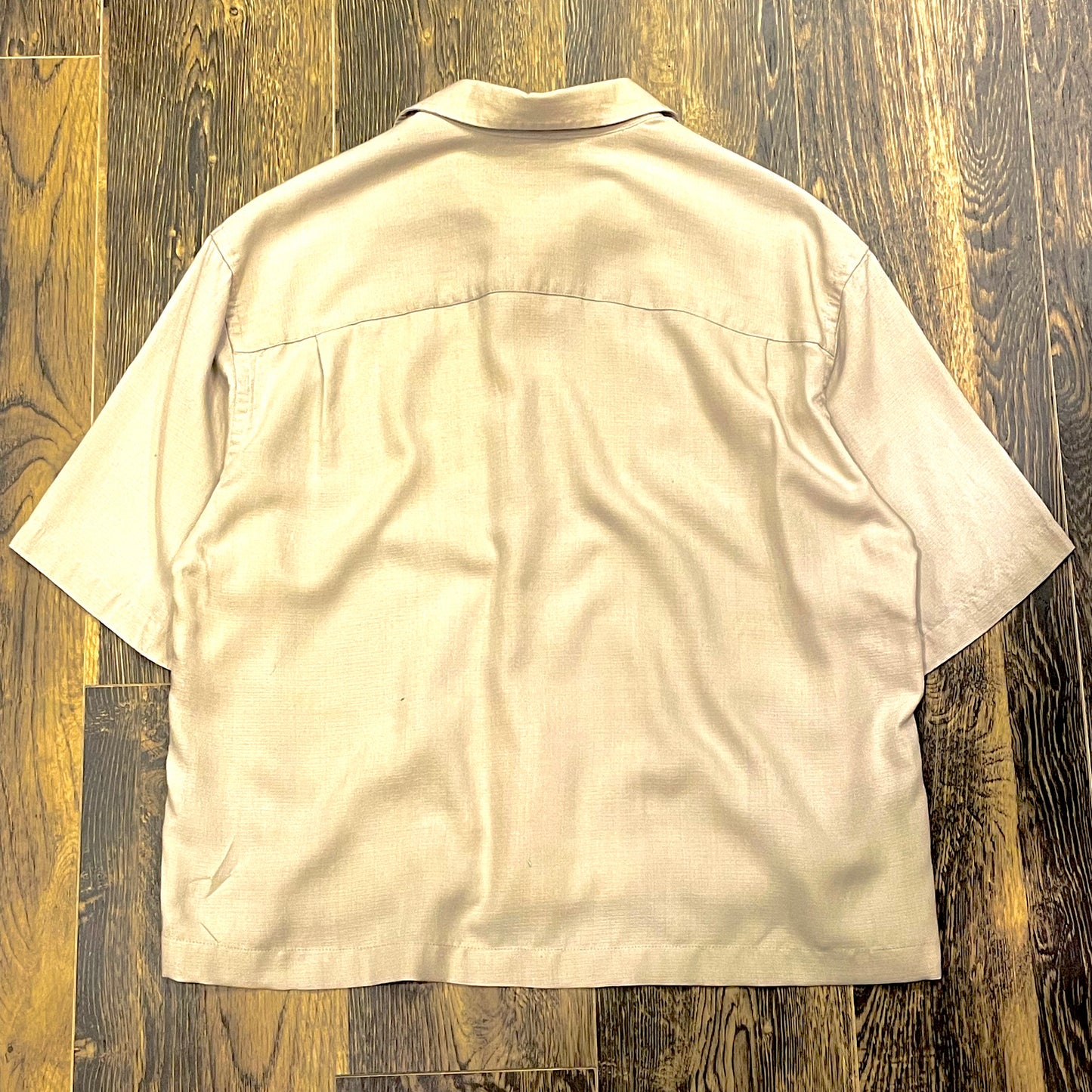 ”VAN HEUSEN” short sleeve shirt M表記 短丈remake