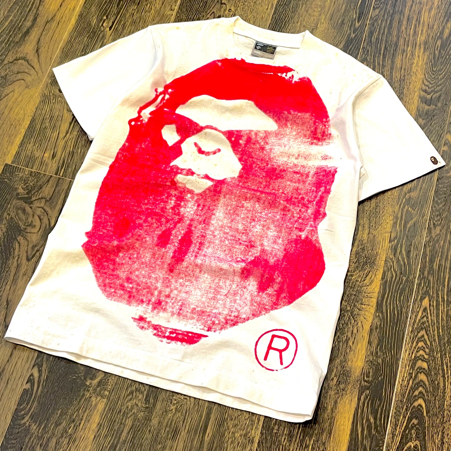 ”A BATHING APE” 90's〜 face print−T M表記