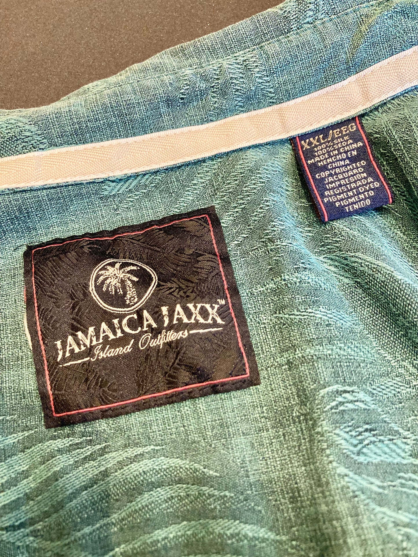 JAMAICA JAXX silk Aloha shirt 90's~00's