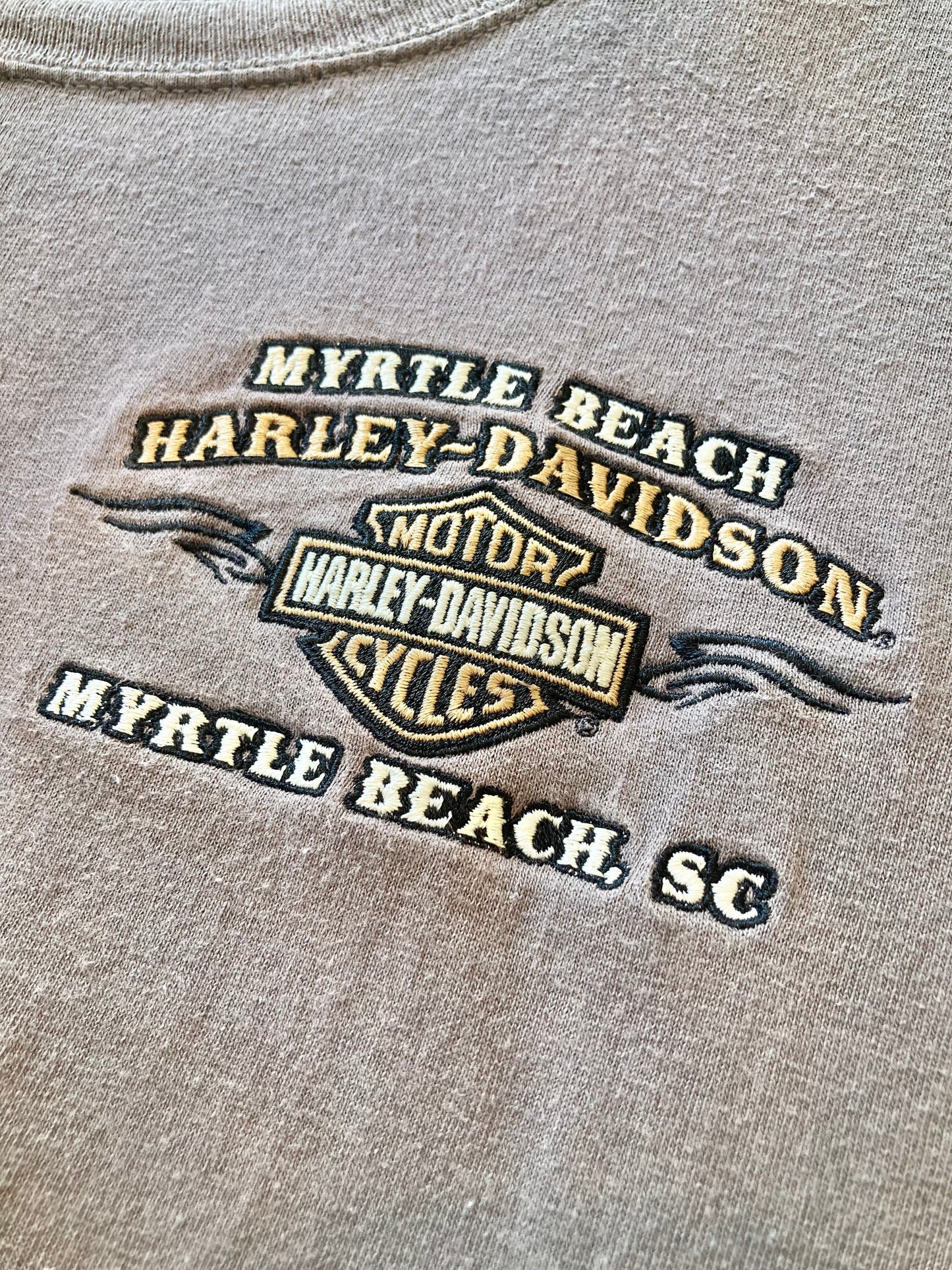 HARLEY-DAVIDSON embroidery T-shirt