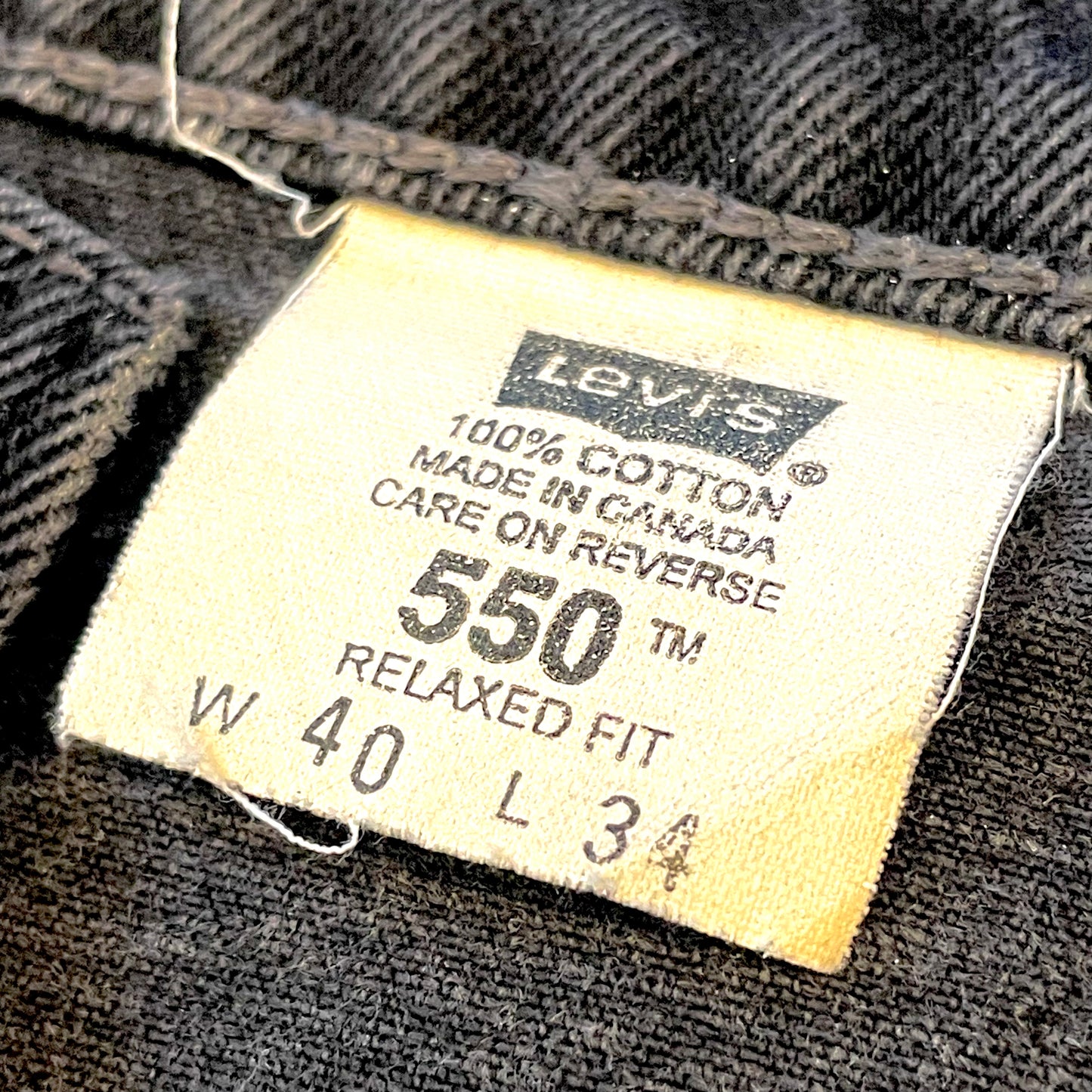 "Levi's" 550 made in Canada 00's〜 W39×L33相当