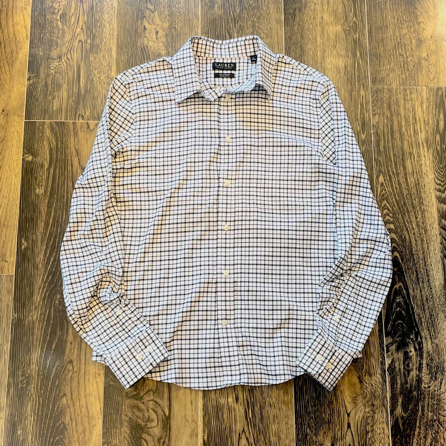 ”LAUREN Ralph Lauren" check BD shirt M表記