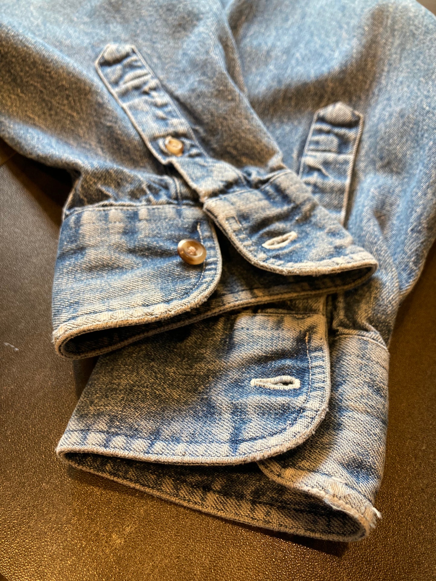 JOHN ASHFORD Denim shirt 90's~