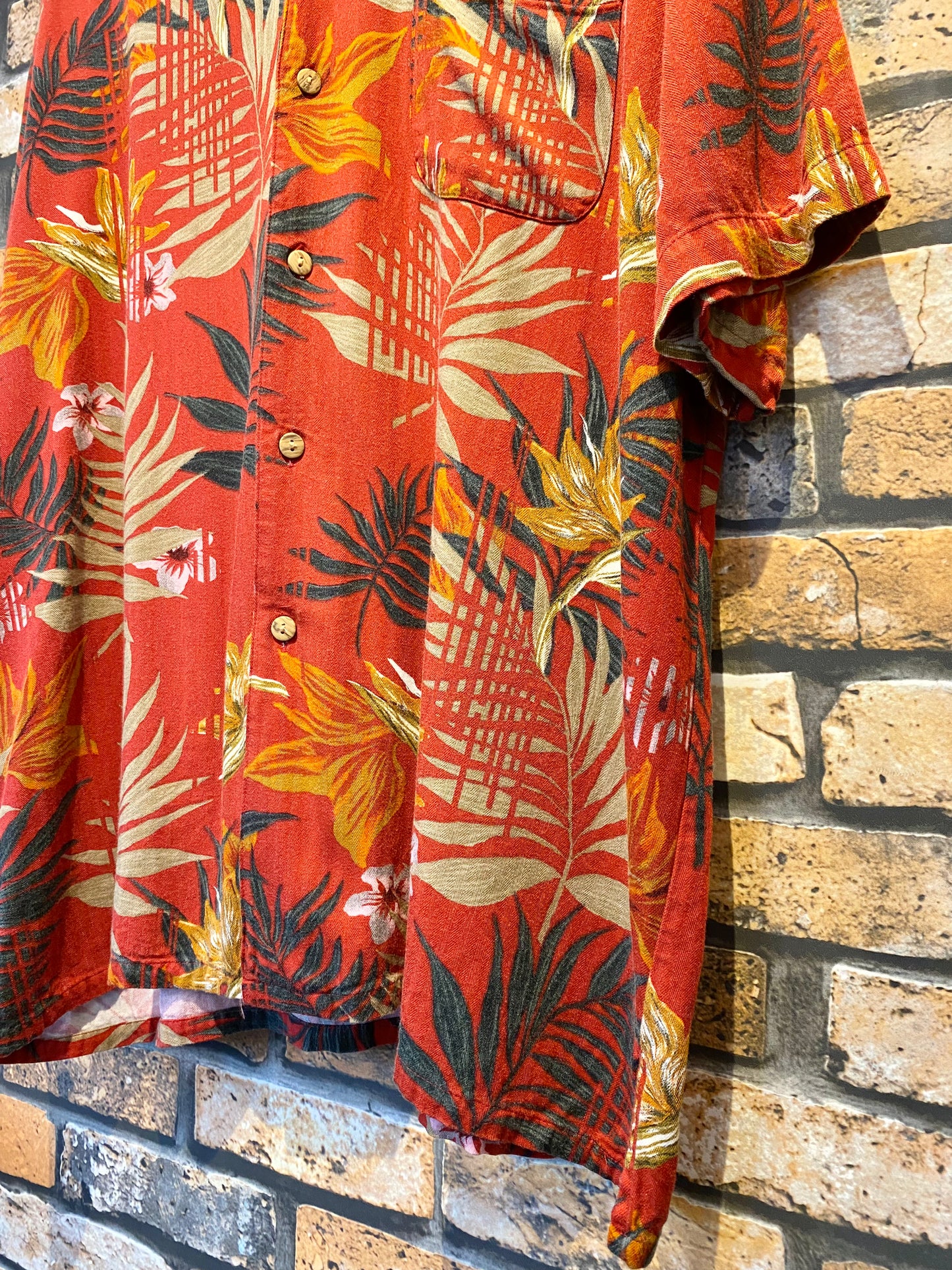 Rick's Cafe rayon Aloha shirt 90's~00's