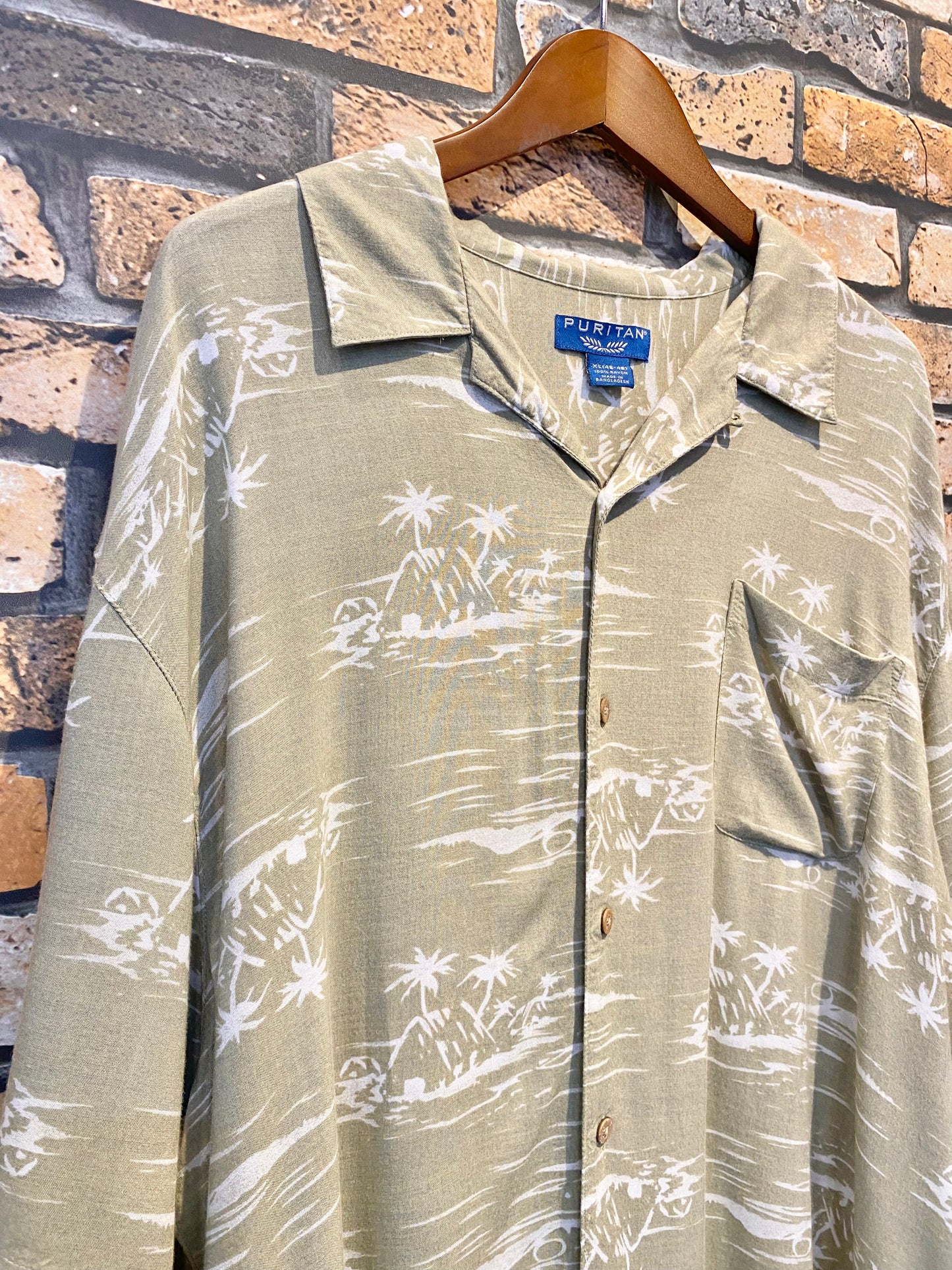 PURITAN rayon Aloha shirt 90's~00's