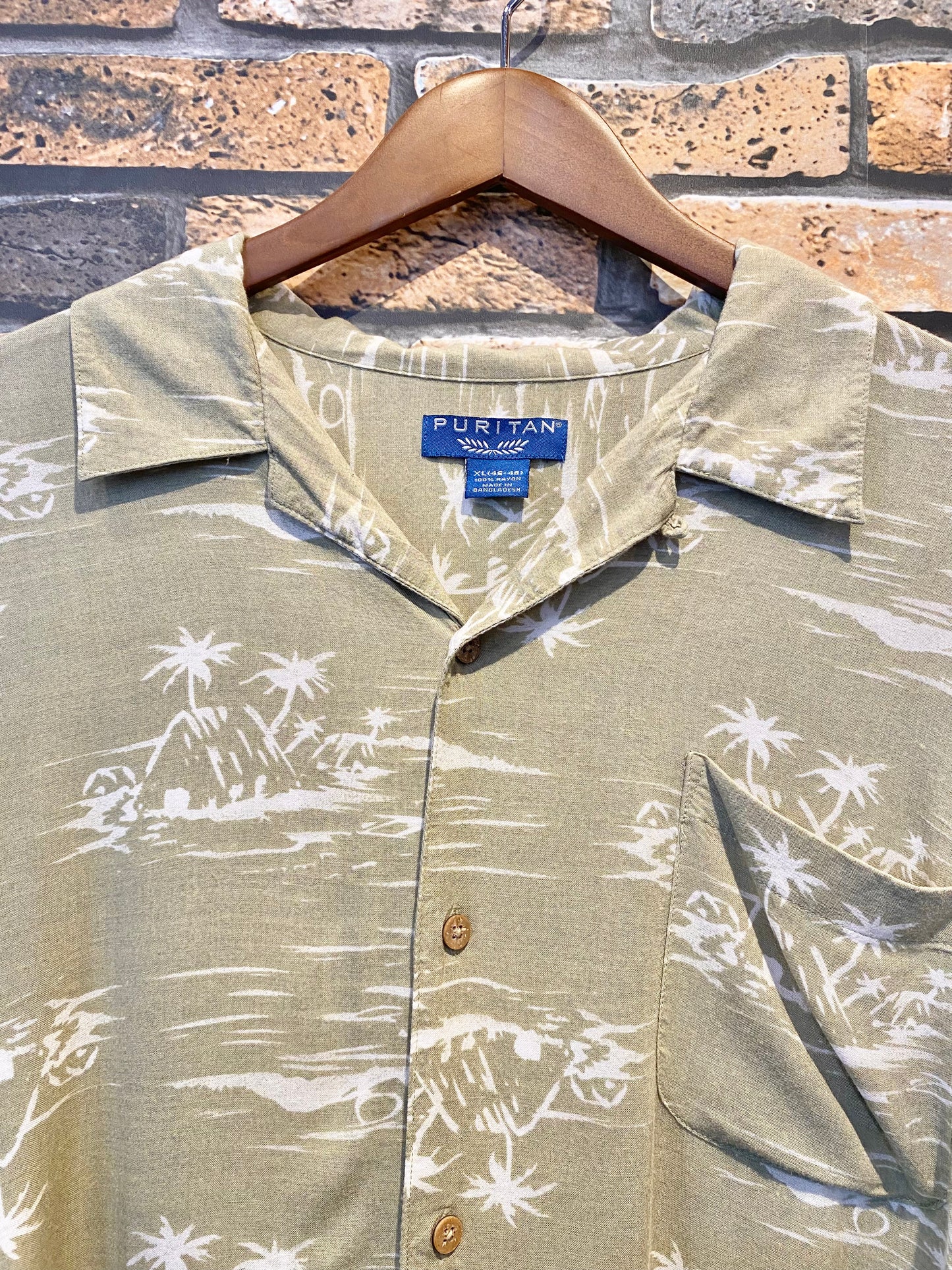 PURITAN rayon Aloha shirt 90's~00's