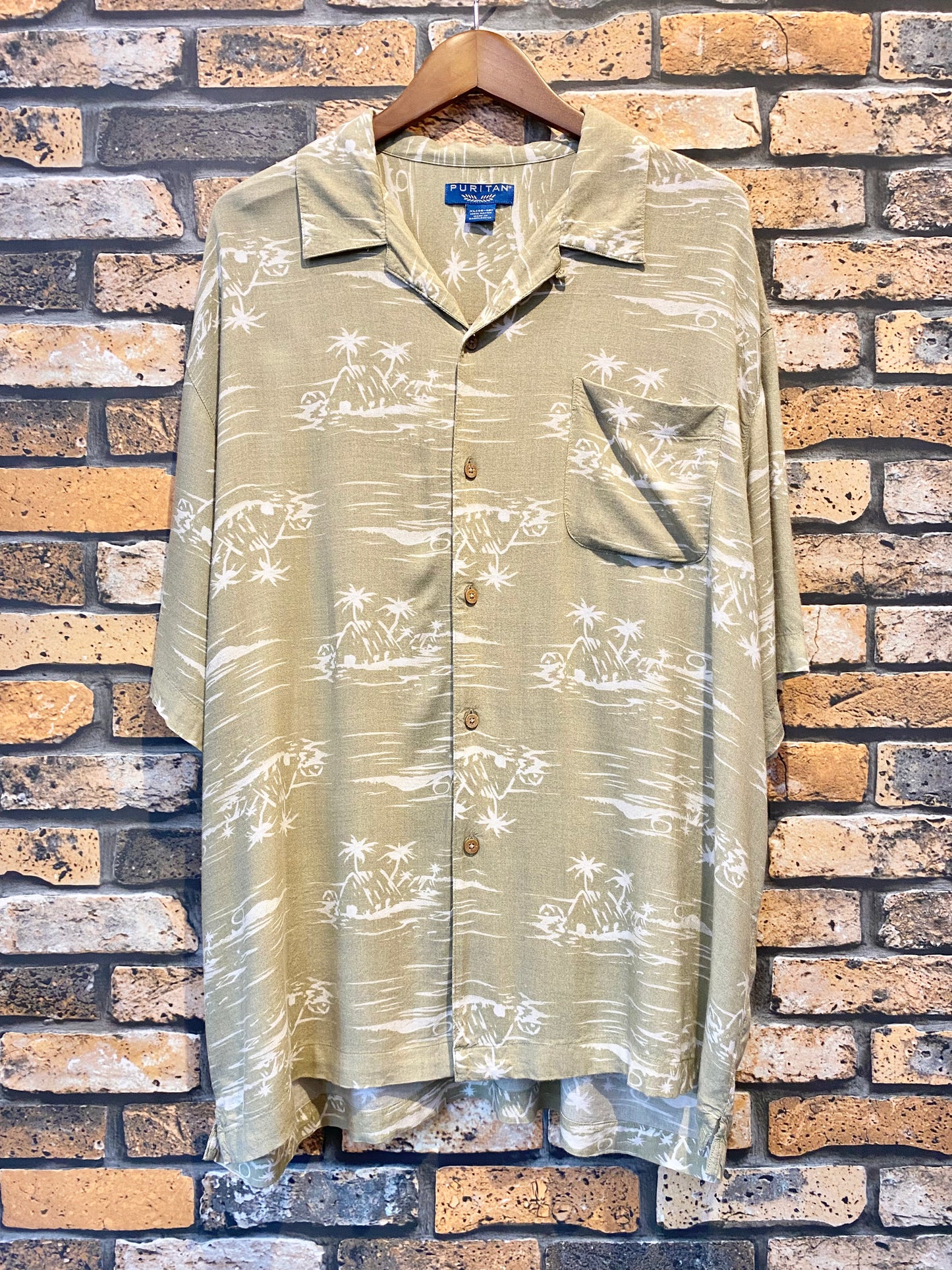 PURITAN rayon Aloha shirt 90's~00's