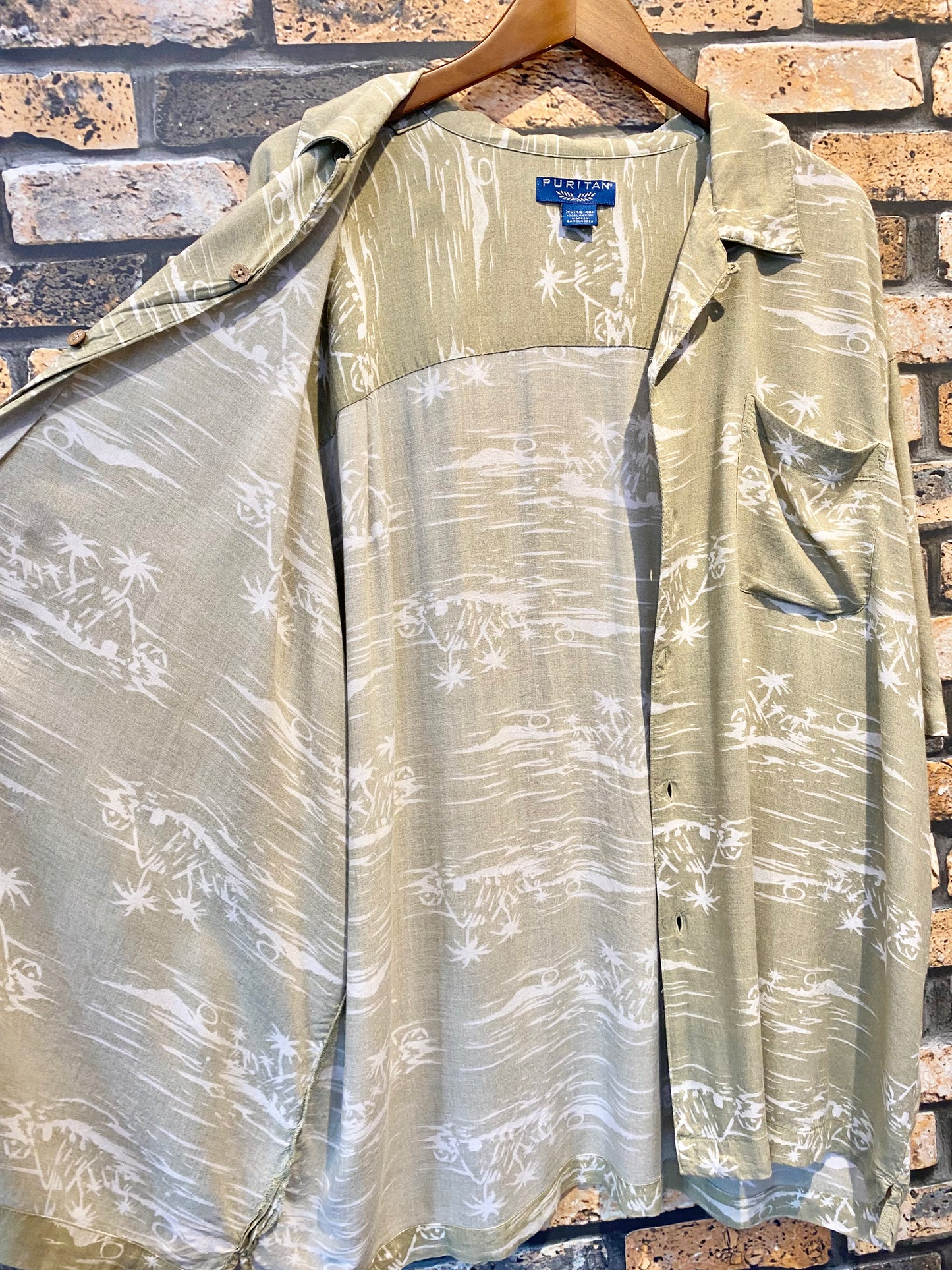 PURITAN rayon Aloha shirt 90's~00's
