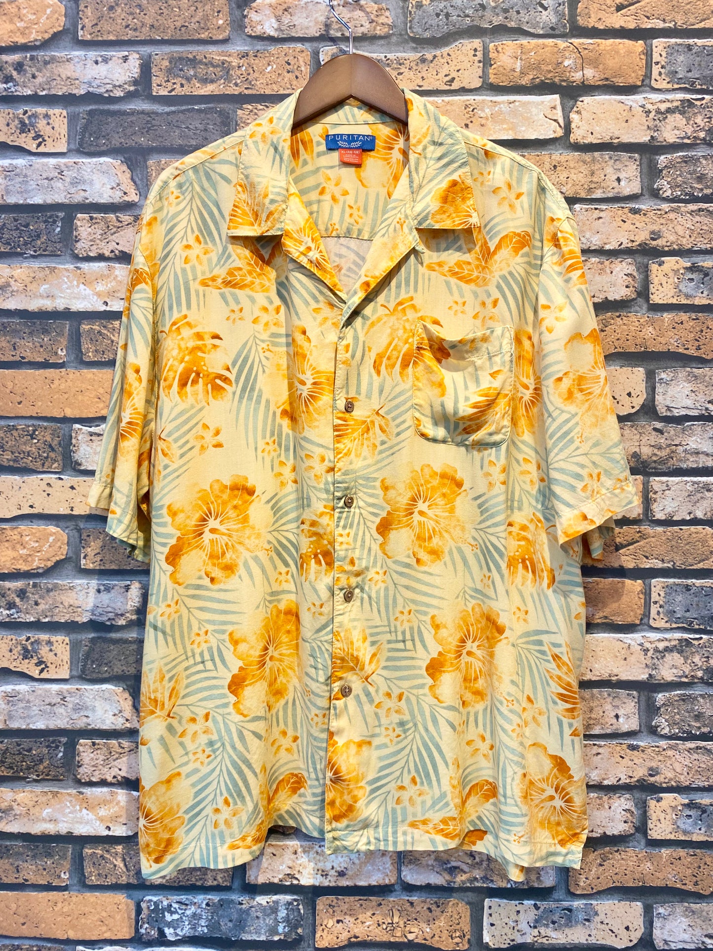 PURITAN rayon Aloha shirt 90's~00's
