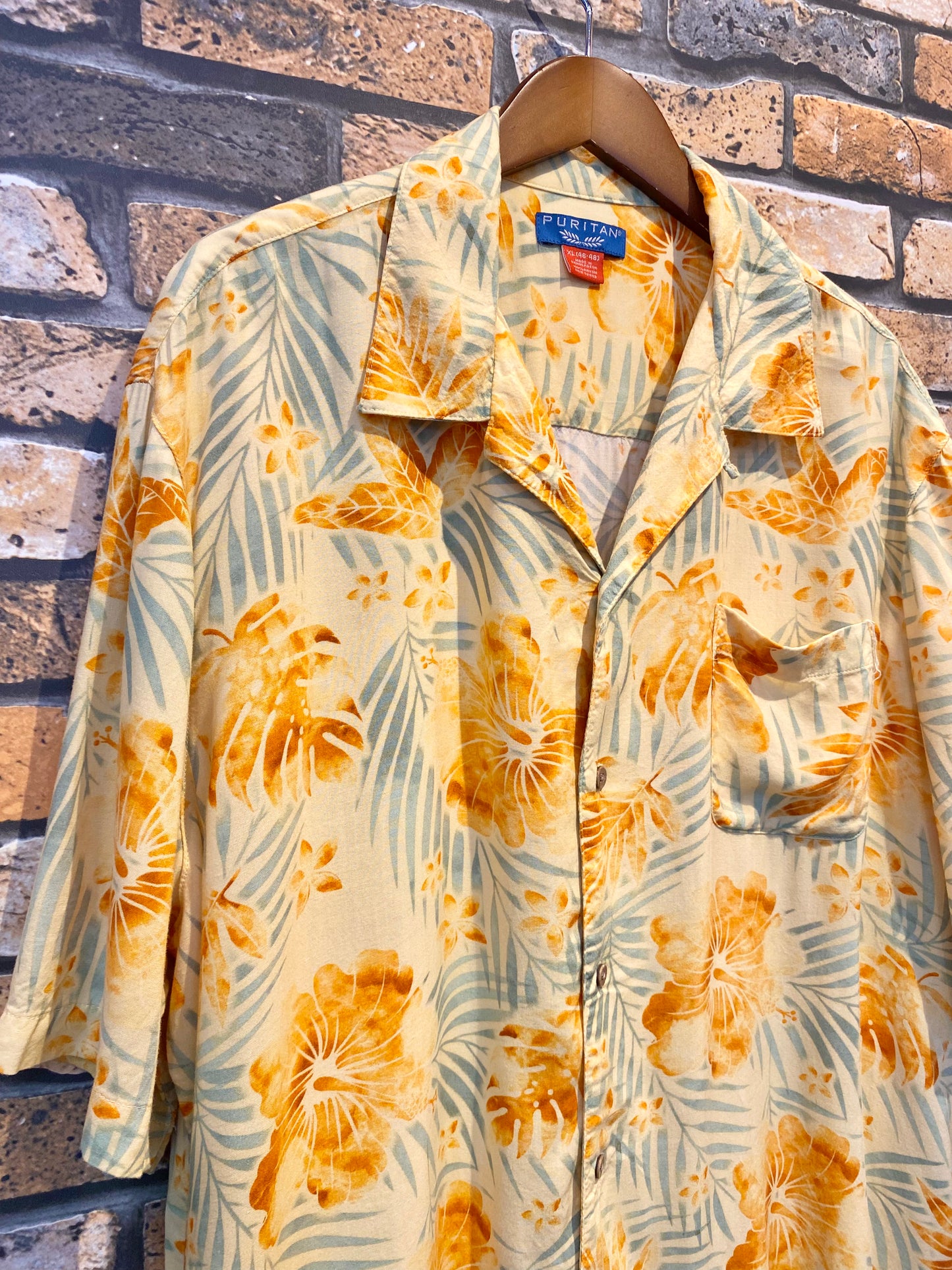 PURITAN rayon Aloha shirt 90's~00's