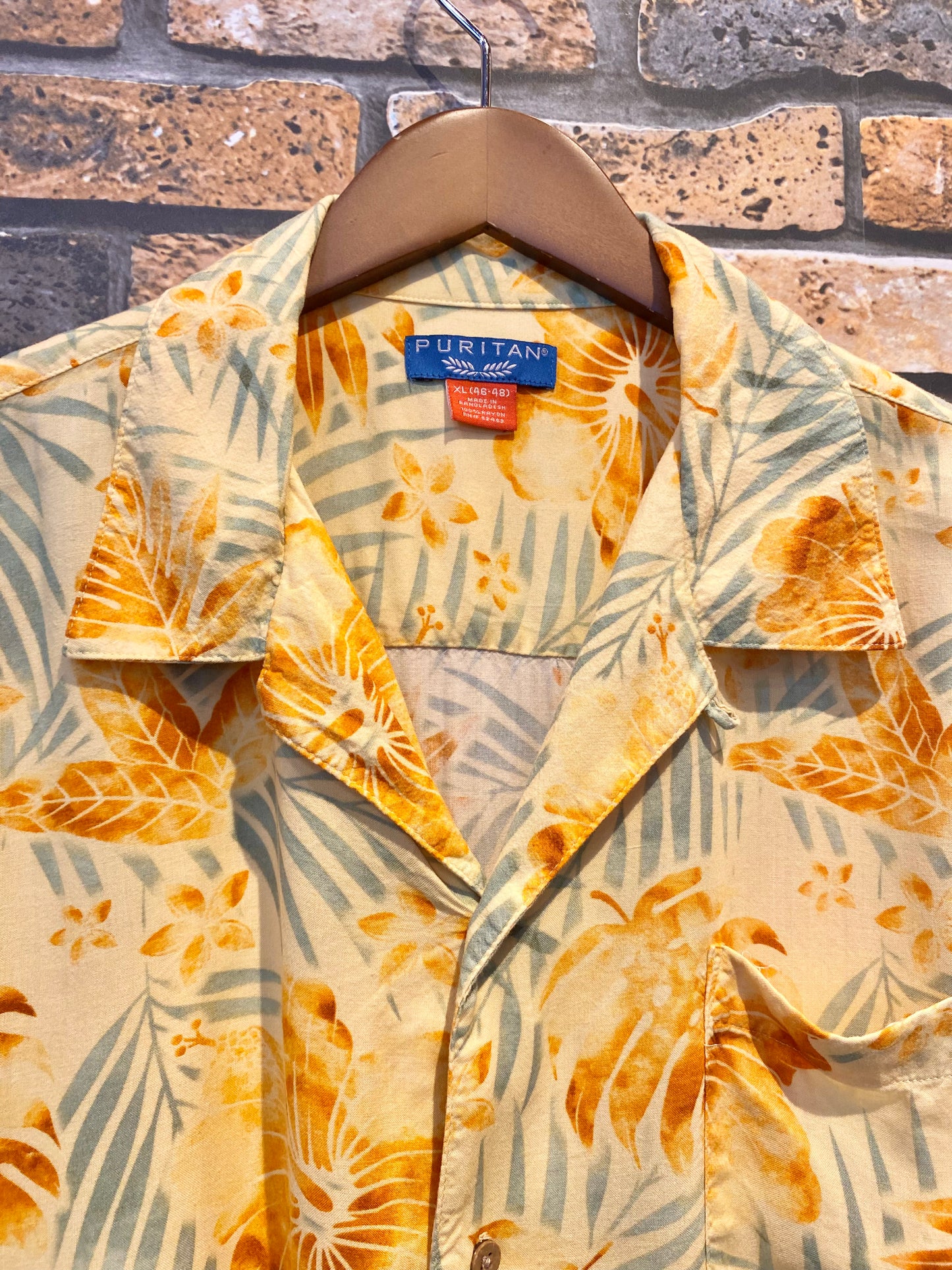 PURITAN rayon Aloha shirt 90's~00's