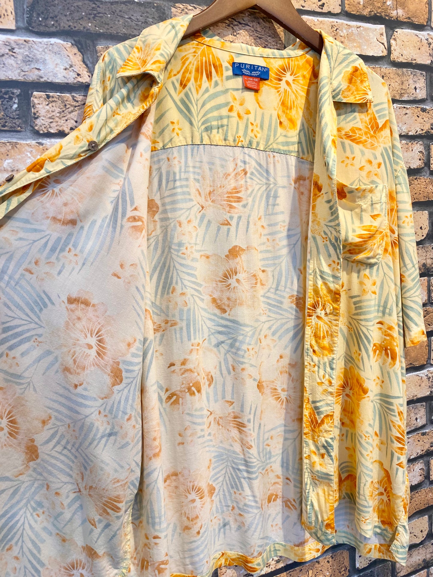 PURITAN rayon Aloha shirt 90's~00's