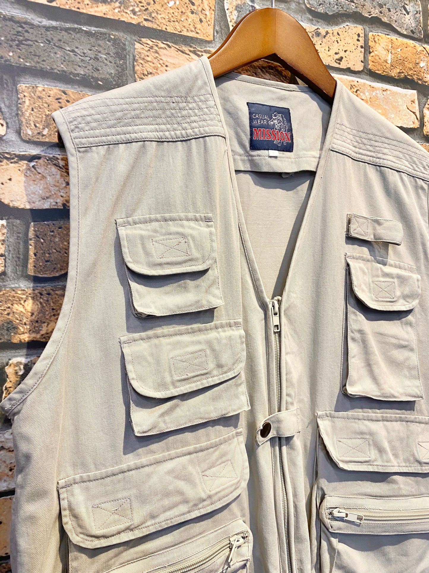 MISSION fishing vest 90's~