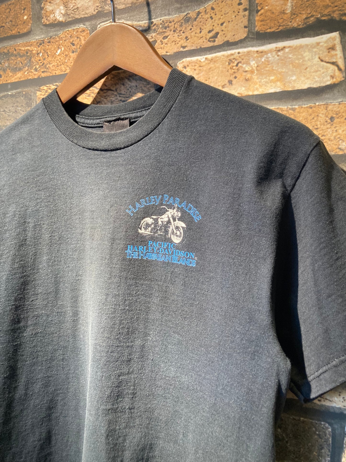 HARLEY-DAVIDSON print-T 90's~ made in USA