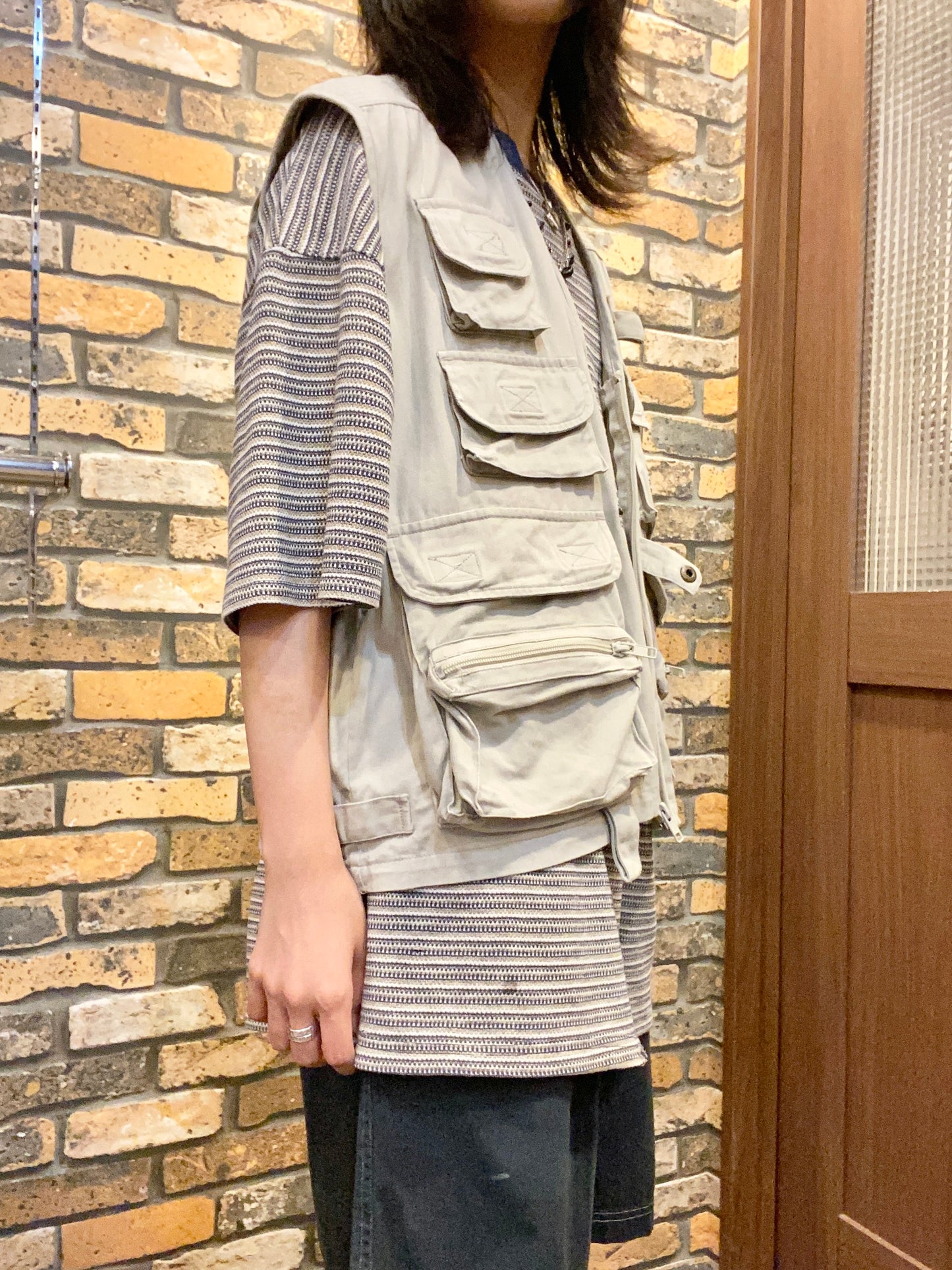 MISSION fishing vest 90's~