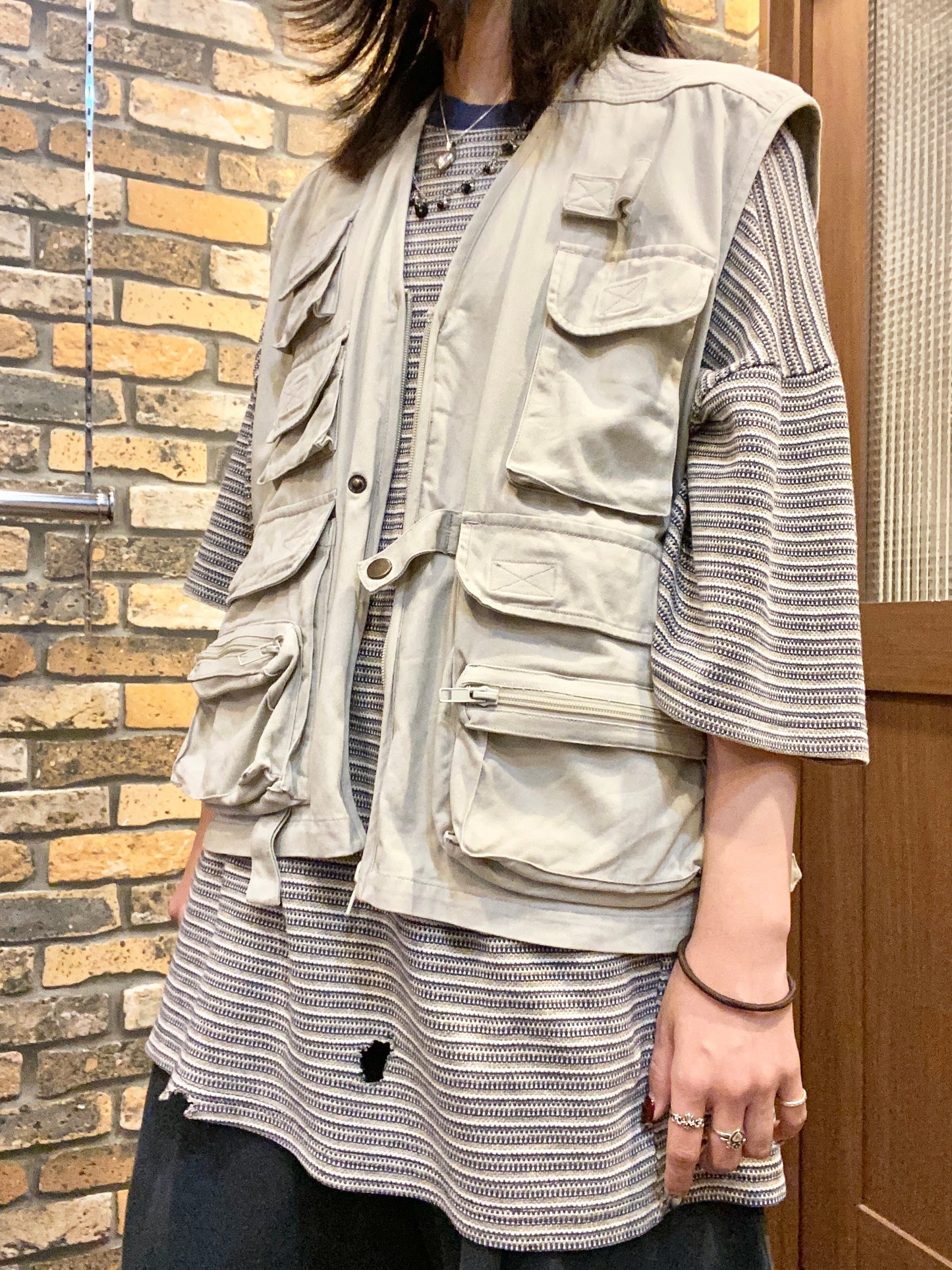 MISSION fishing vest 90's~