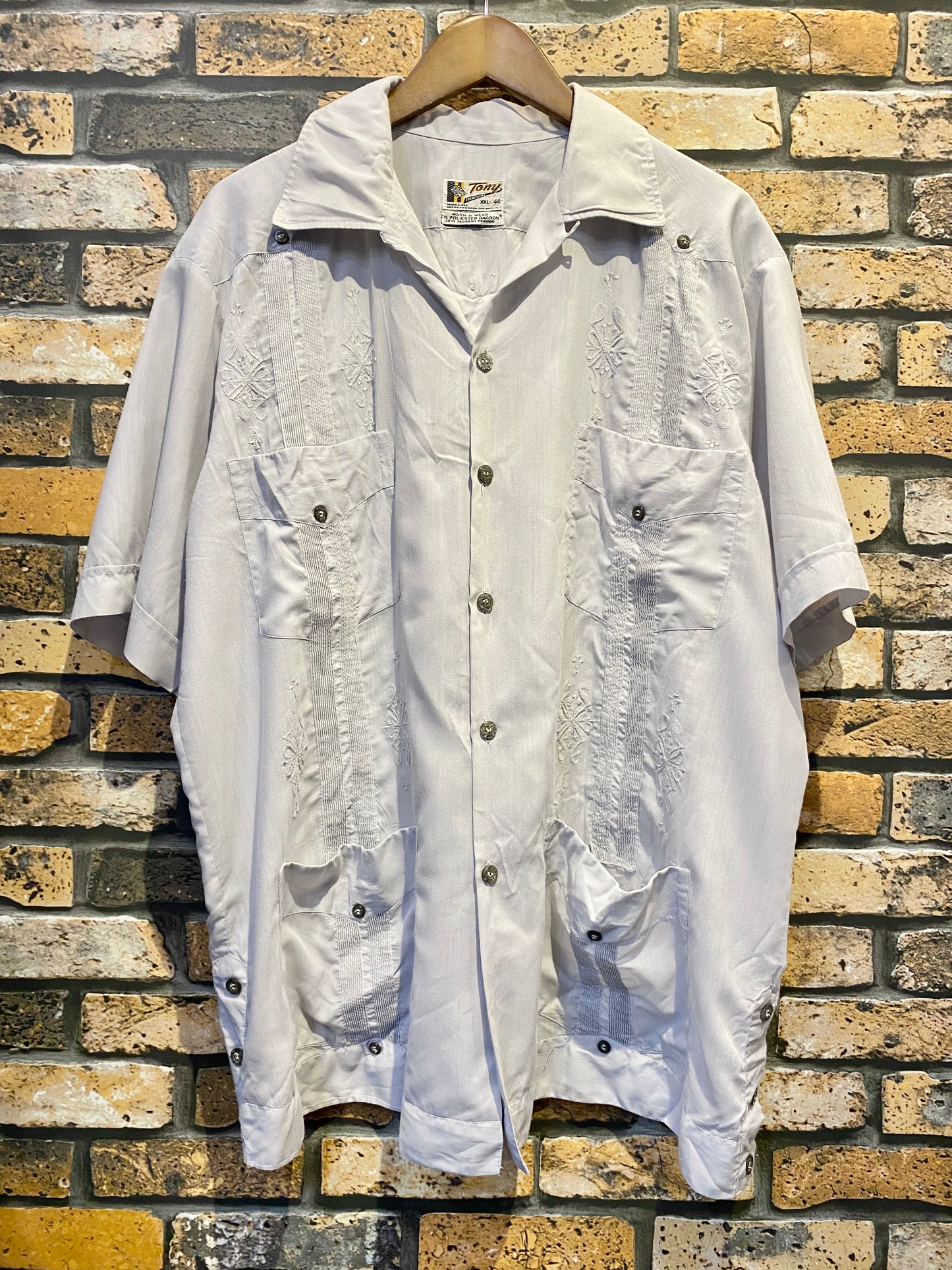 Tony Creaciones Guayabera shirt 60's~70's