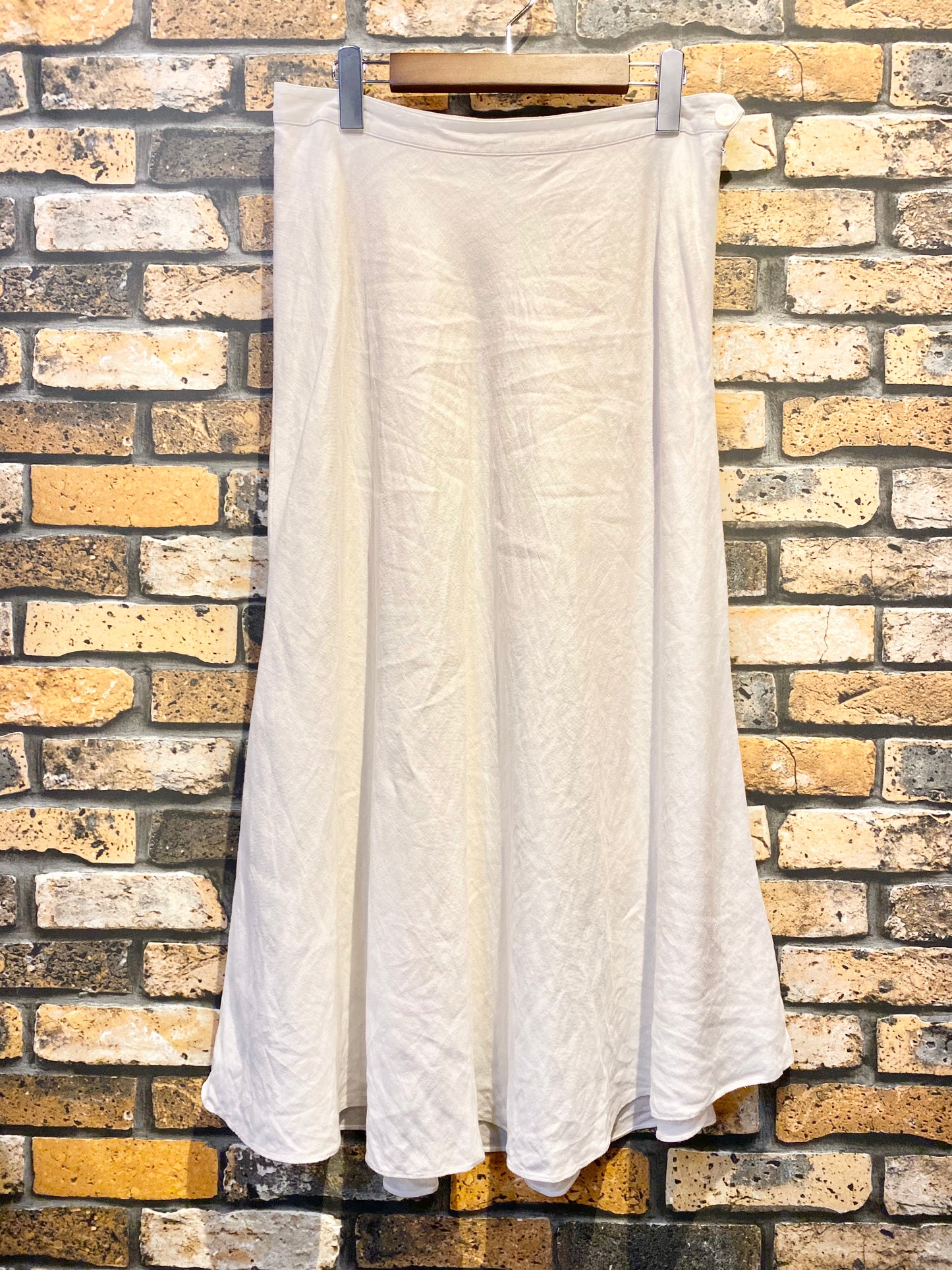 CHAPS linen flared skirt