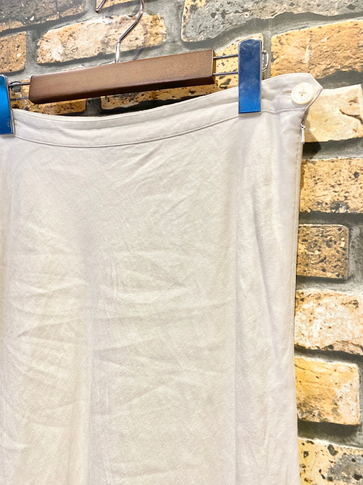 CHAPS linen flared skirt