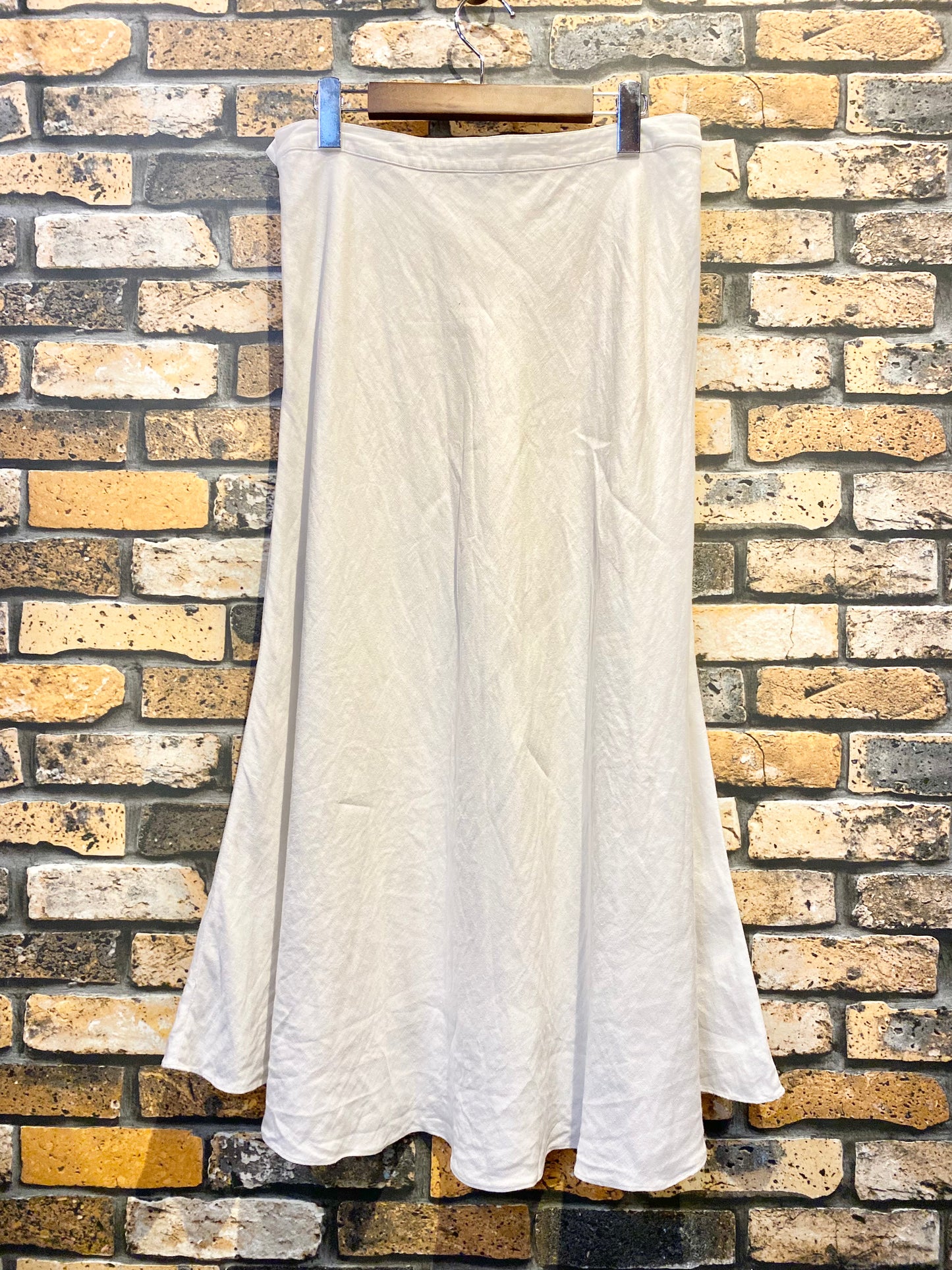 CHAPS linen flared skirt