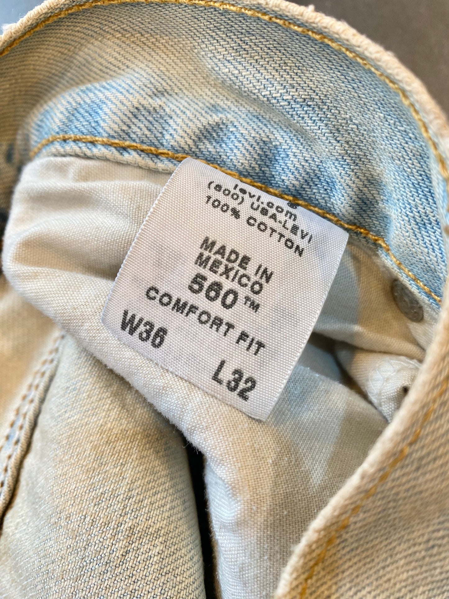 Levi's 560 over dye custom