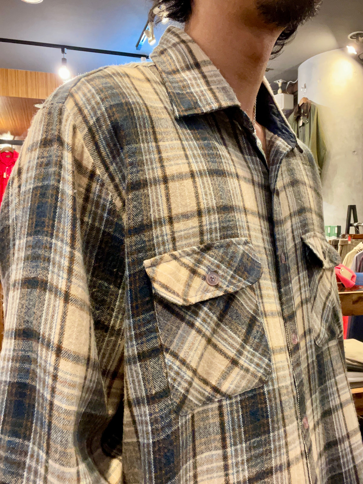 ARROW flannel shirt 70's~80's