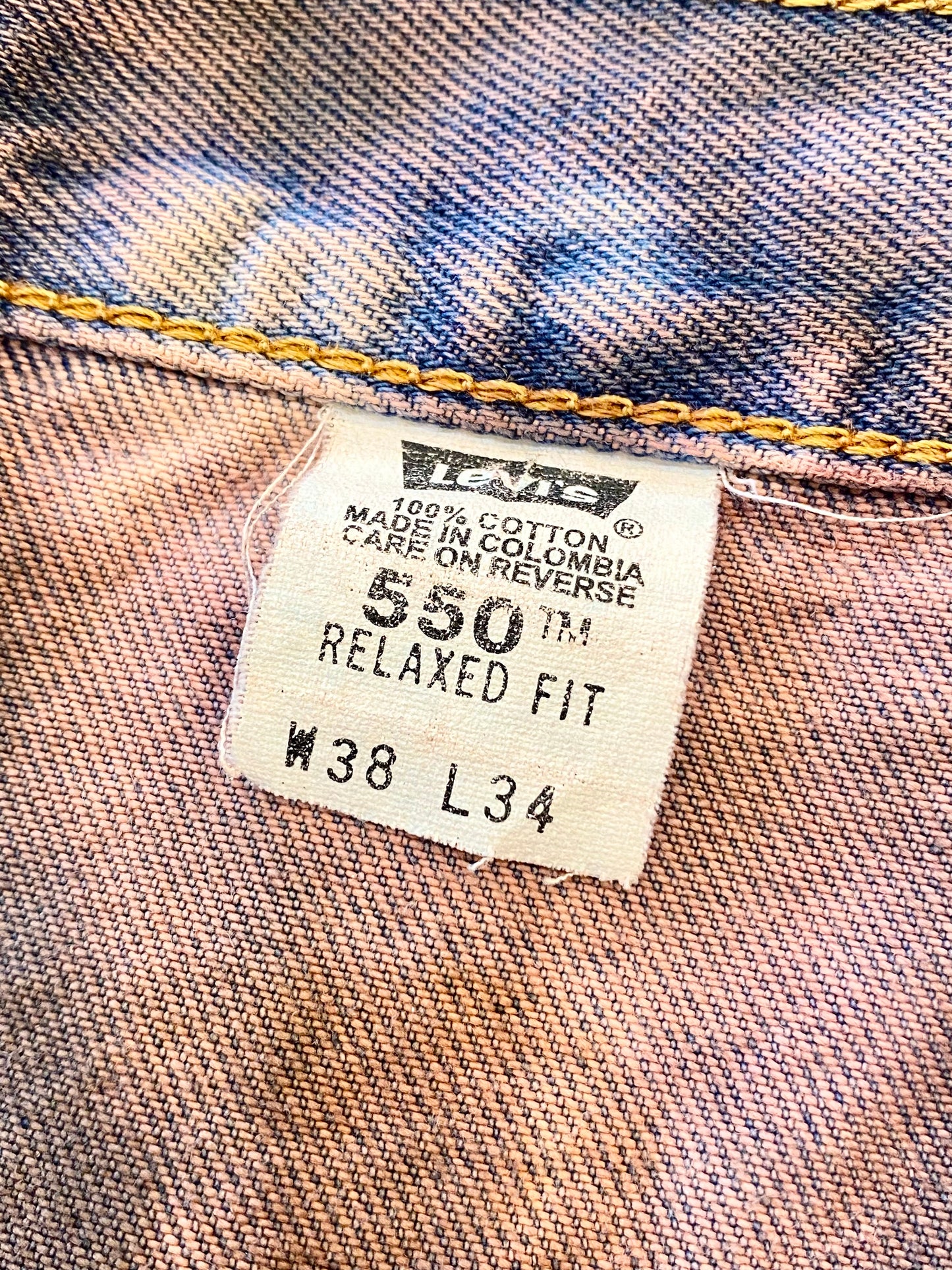 over dye denim shorts "pink beige" W36inch
