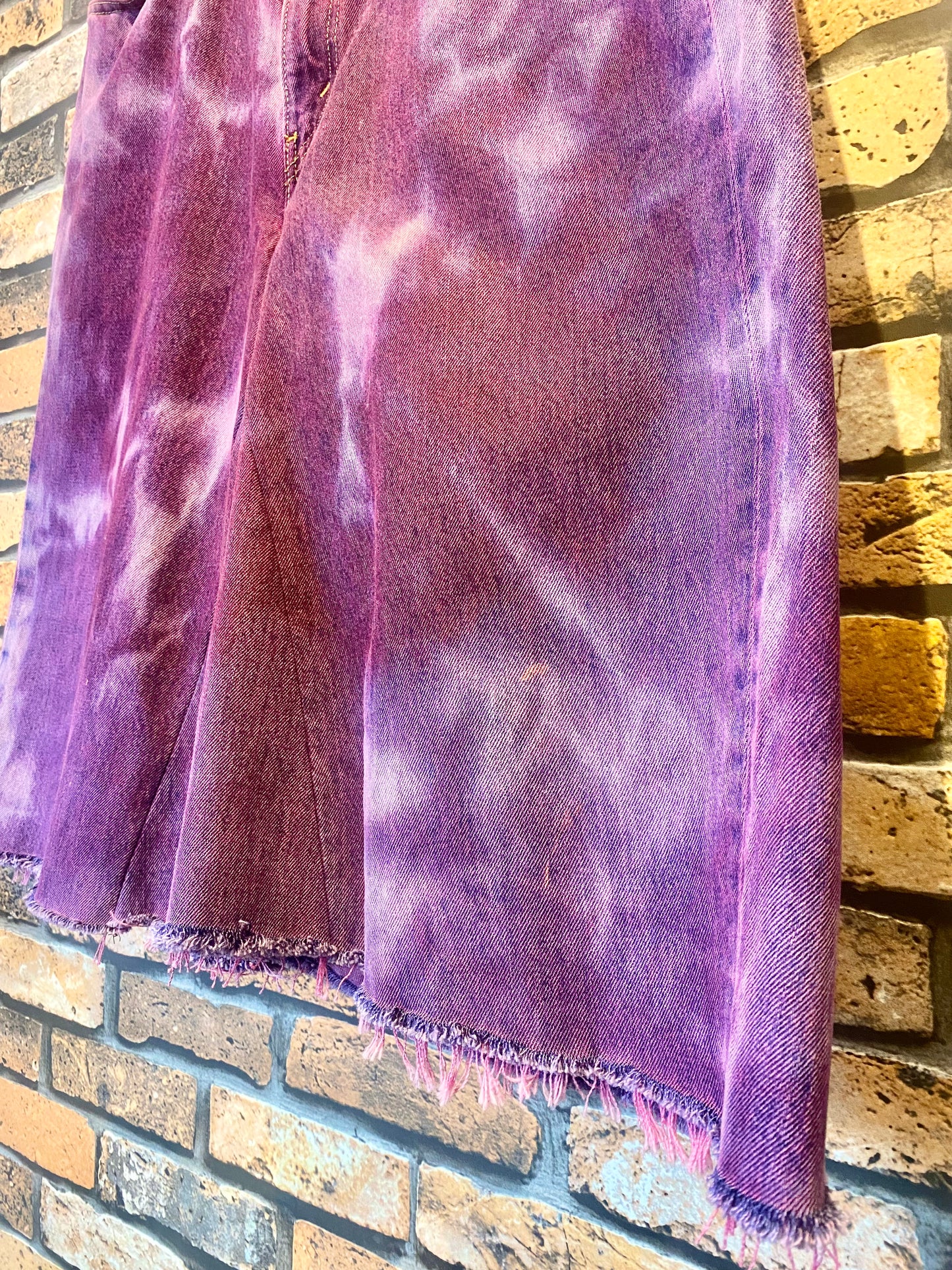 over dye denim shorts W36inch