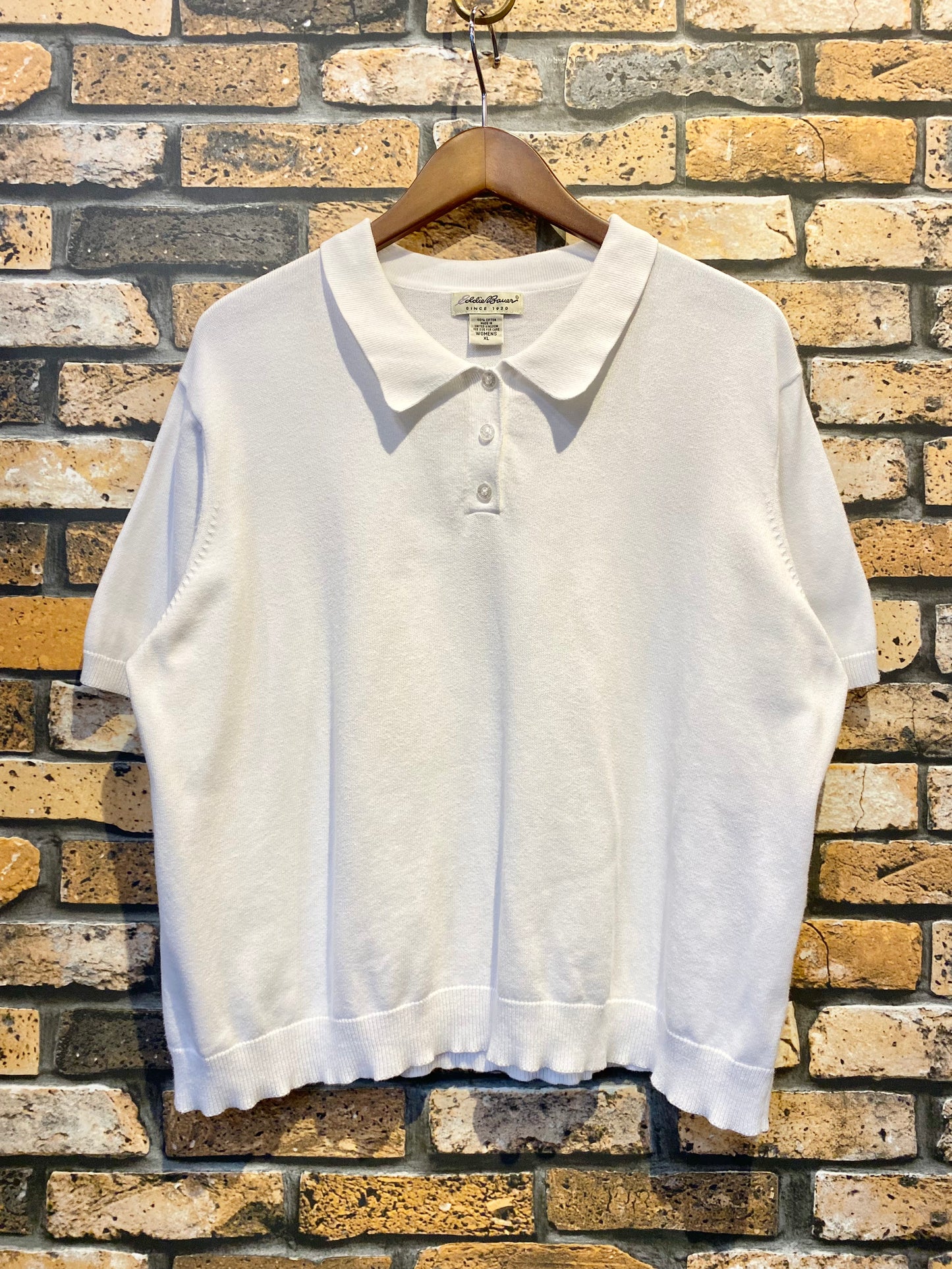 Eddie Bauer knit polo 80's~90's
