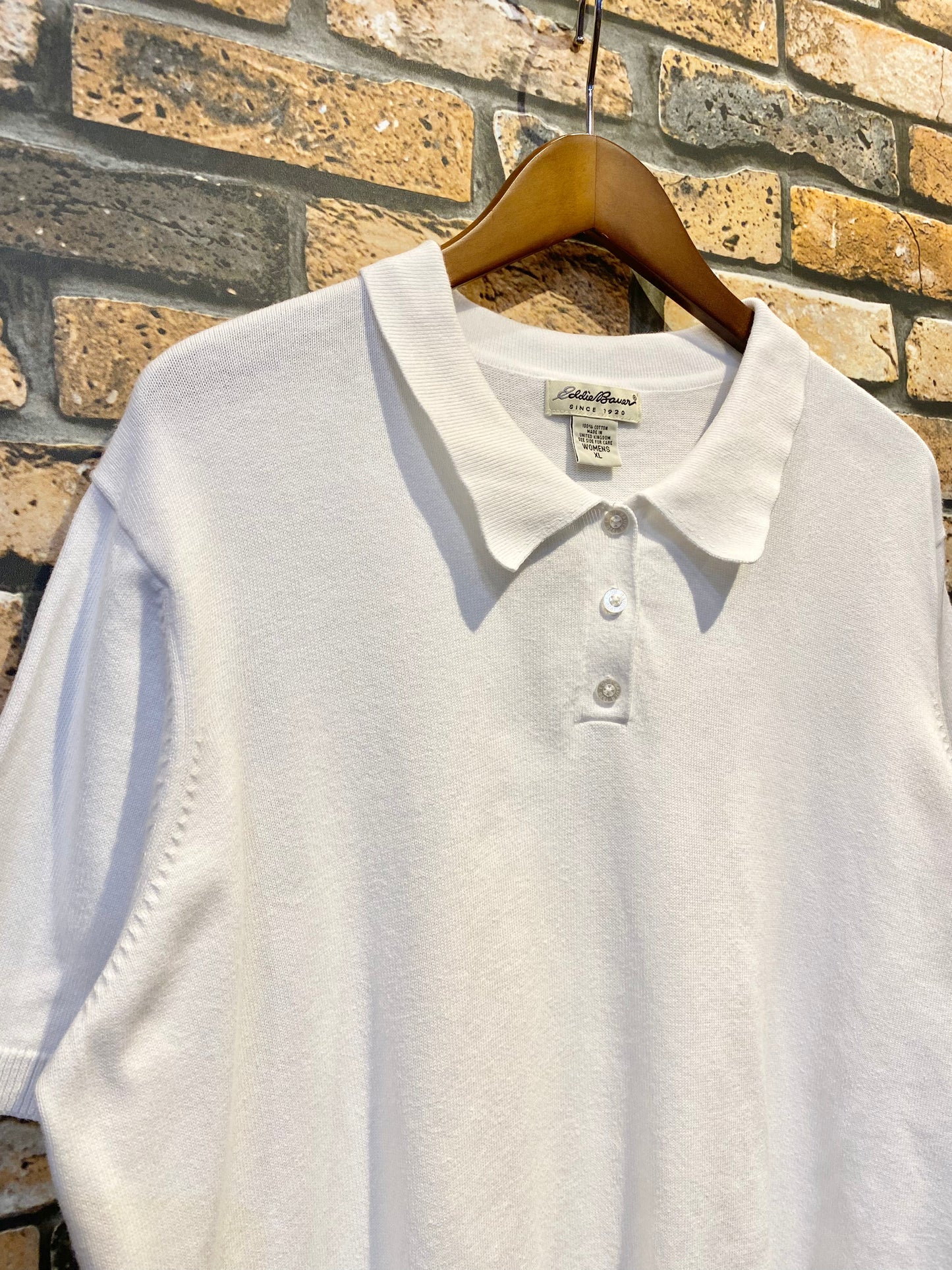 Eddie Bauer knit polo 80's~90's