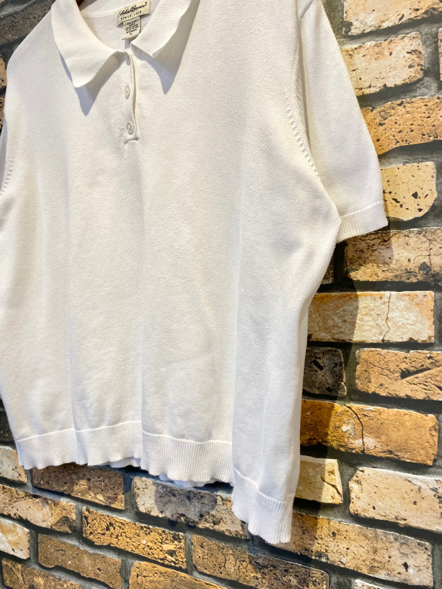 Eddie Bauer knit polo 80's~90's