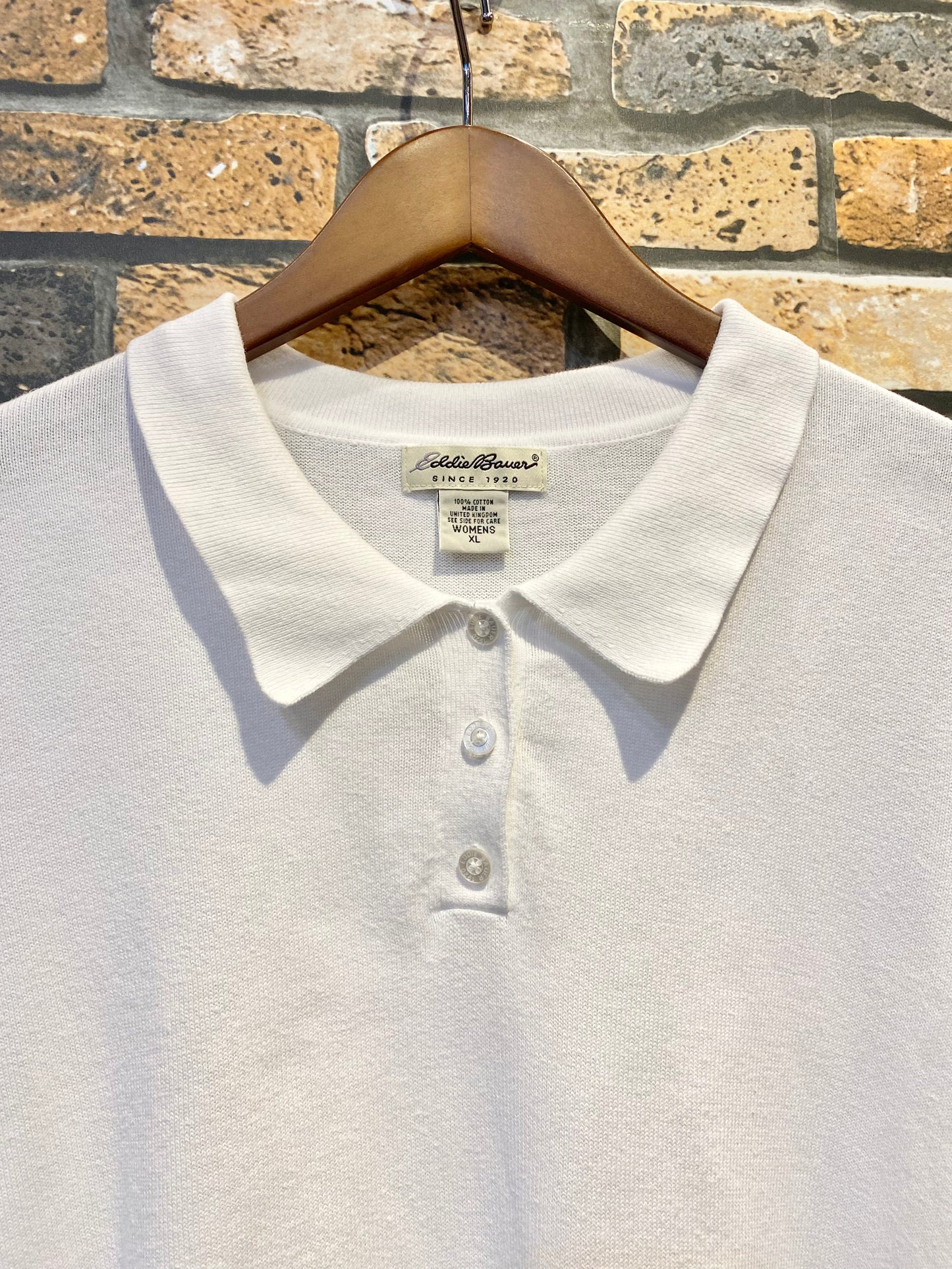 Eddie Bauer knit polo 80's~90's