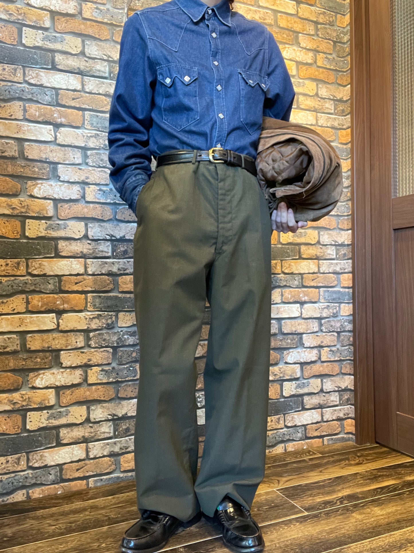 U.S.ARMY wool trousers 70's~