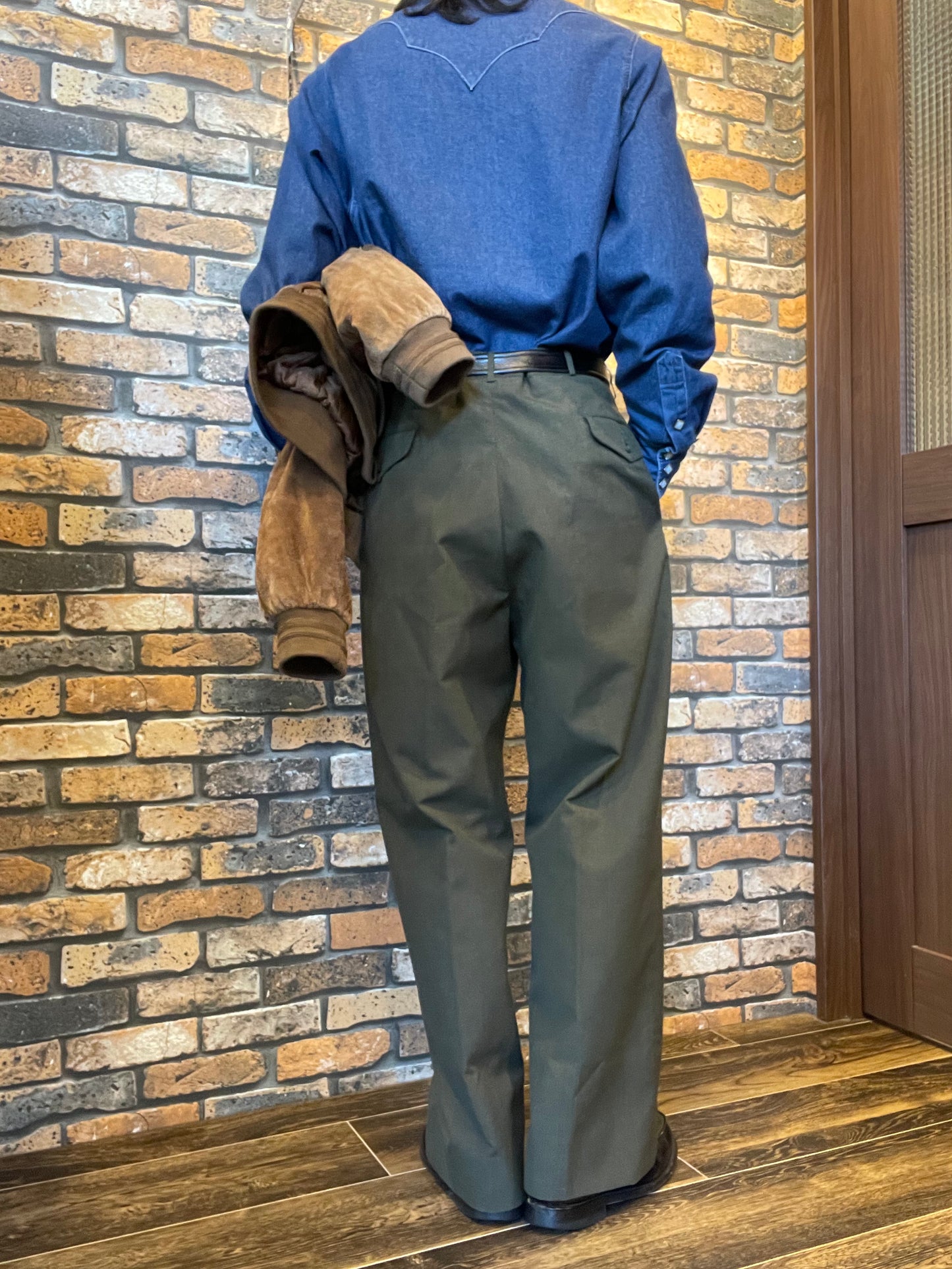 U.S.ARMY wool trousers 70's~