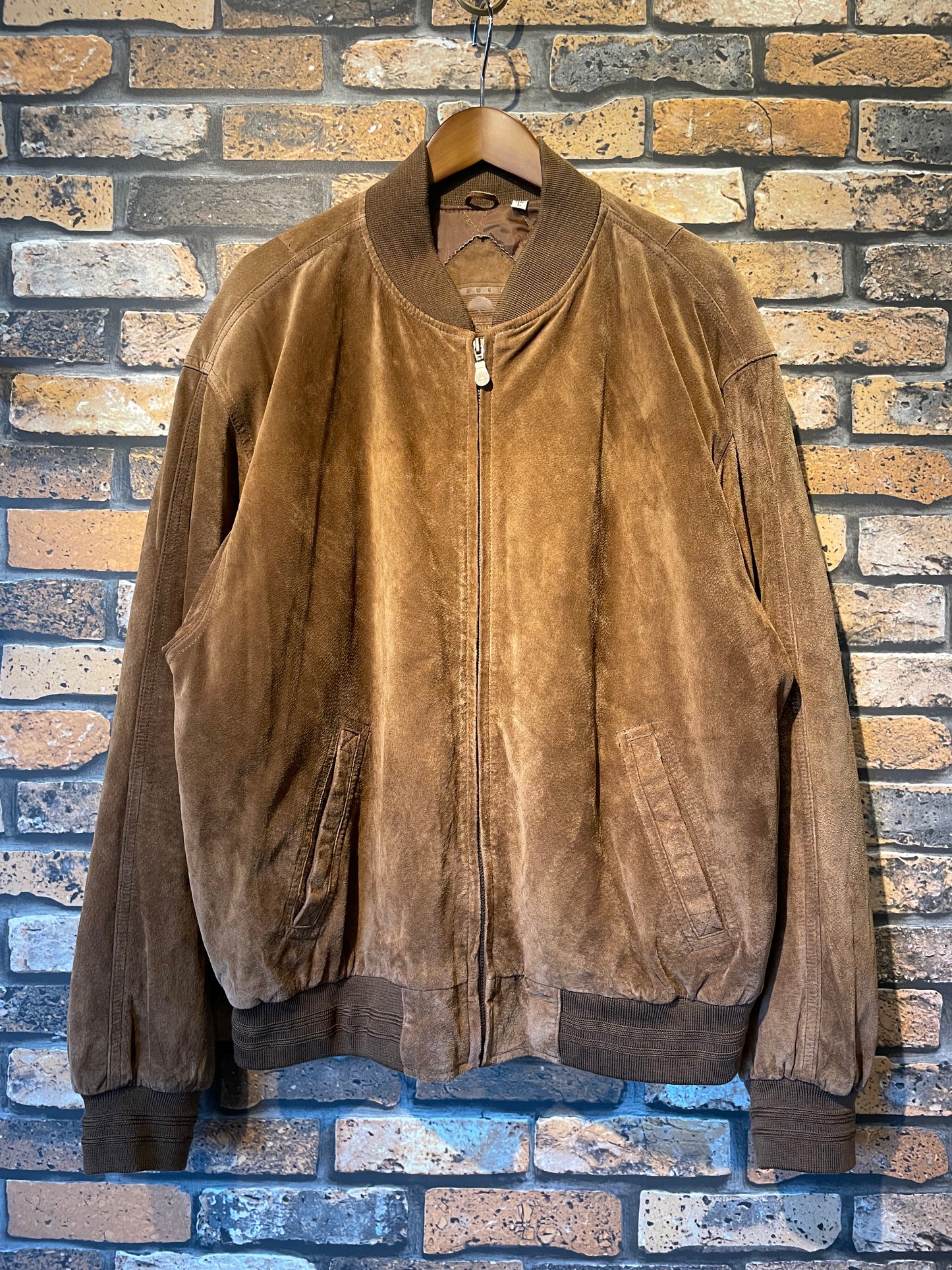 ROUNDTREE & YORKE  Leather bomber jacket 90's~