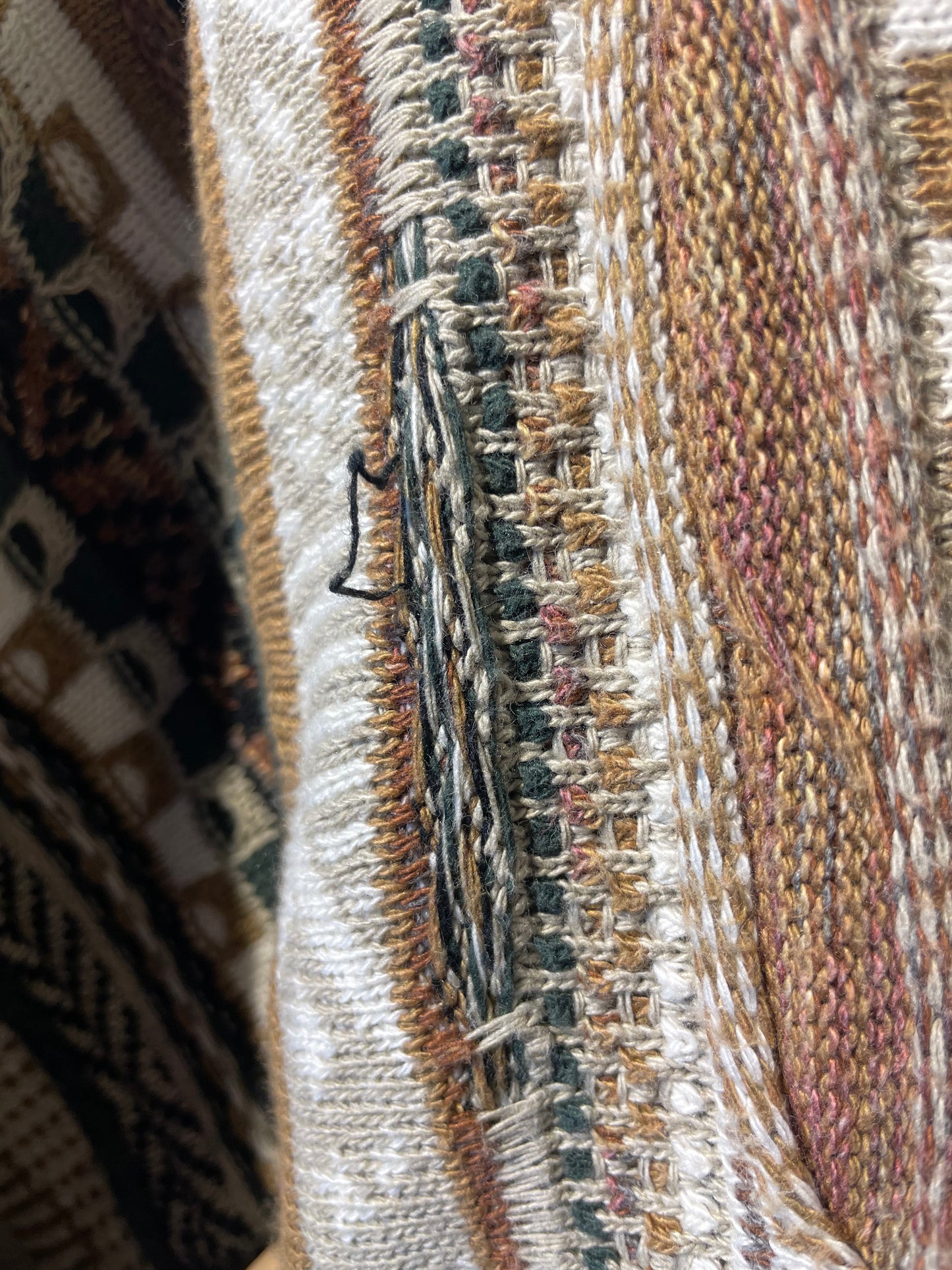 CROFT & BARROW 3D knit pullover 90's~