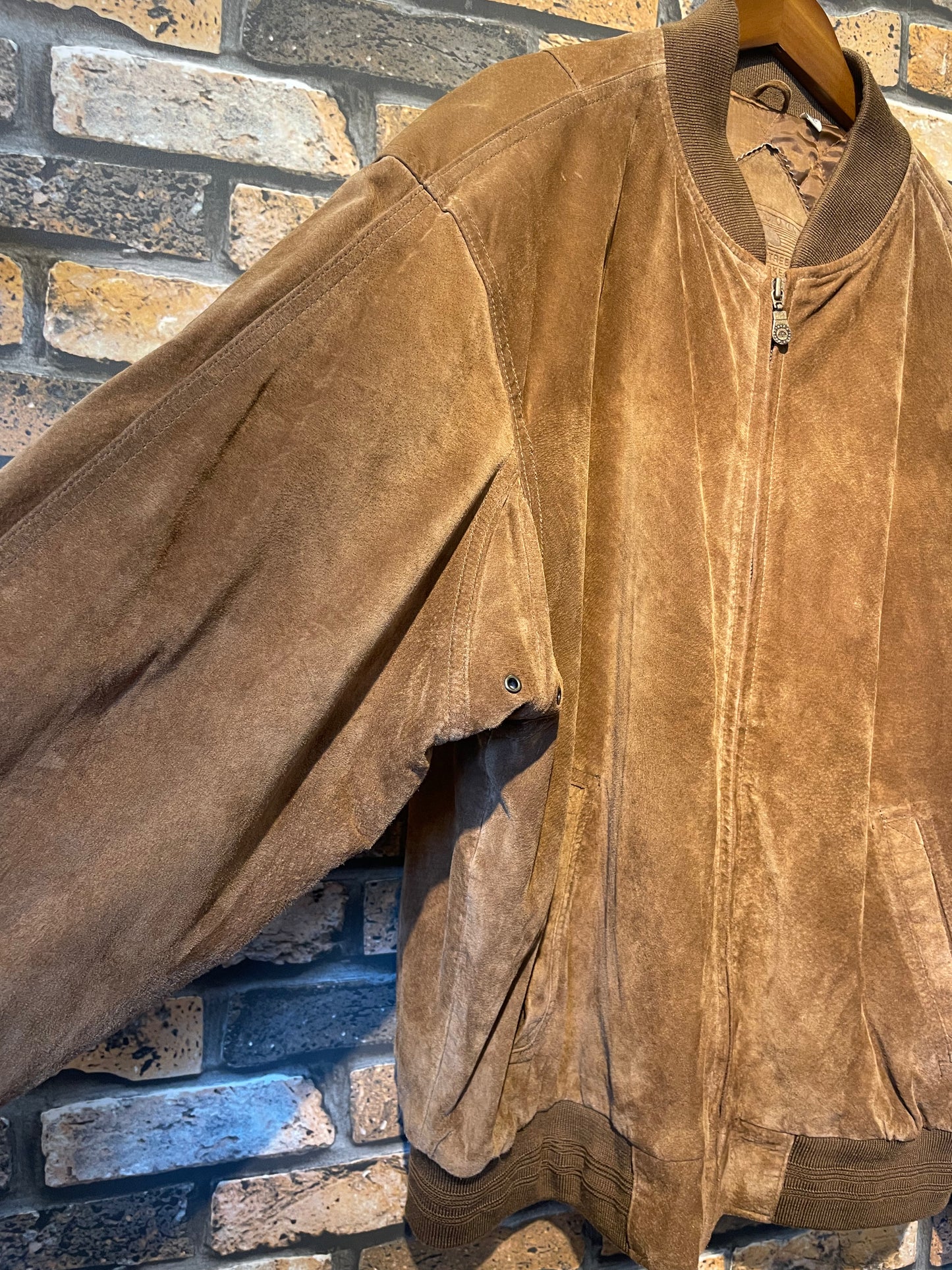 ROUNDTREE & YORKE  Leather bomber jacket 90's~