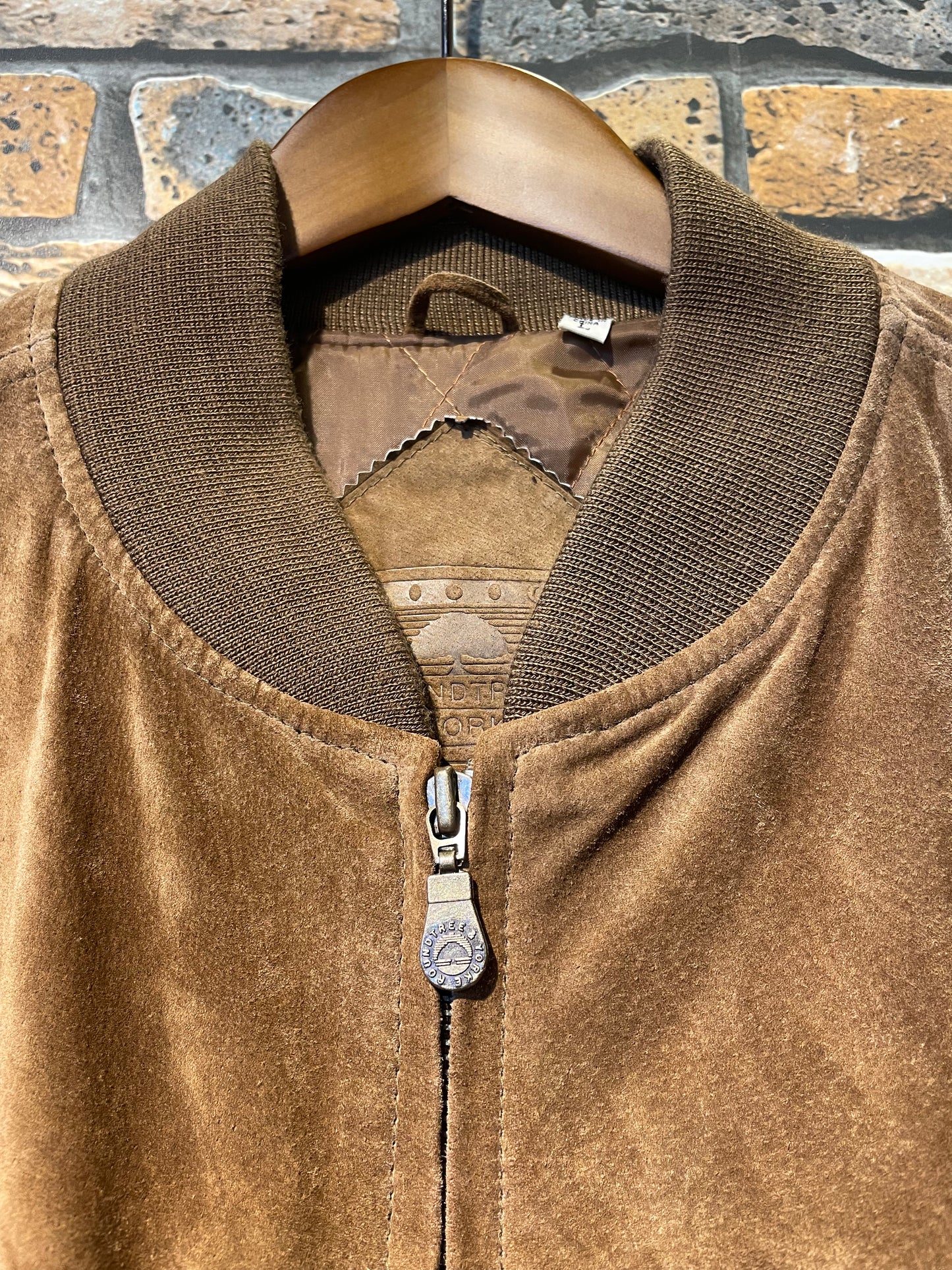 ROUNDTREE & YORKE  Leather bomber jacket 90's~