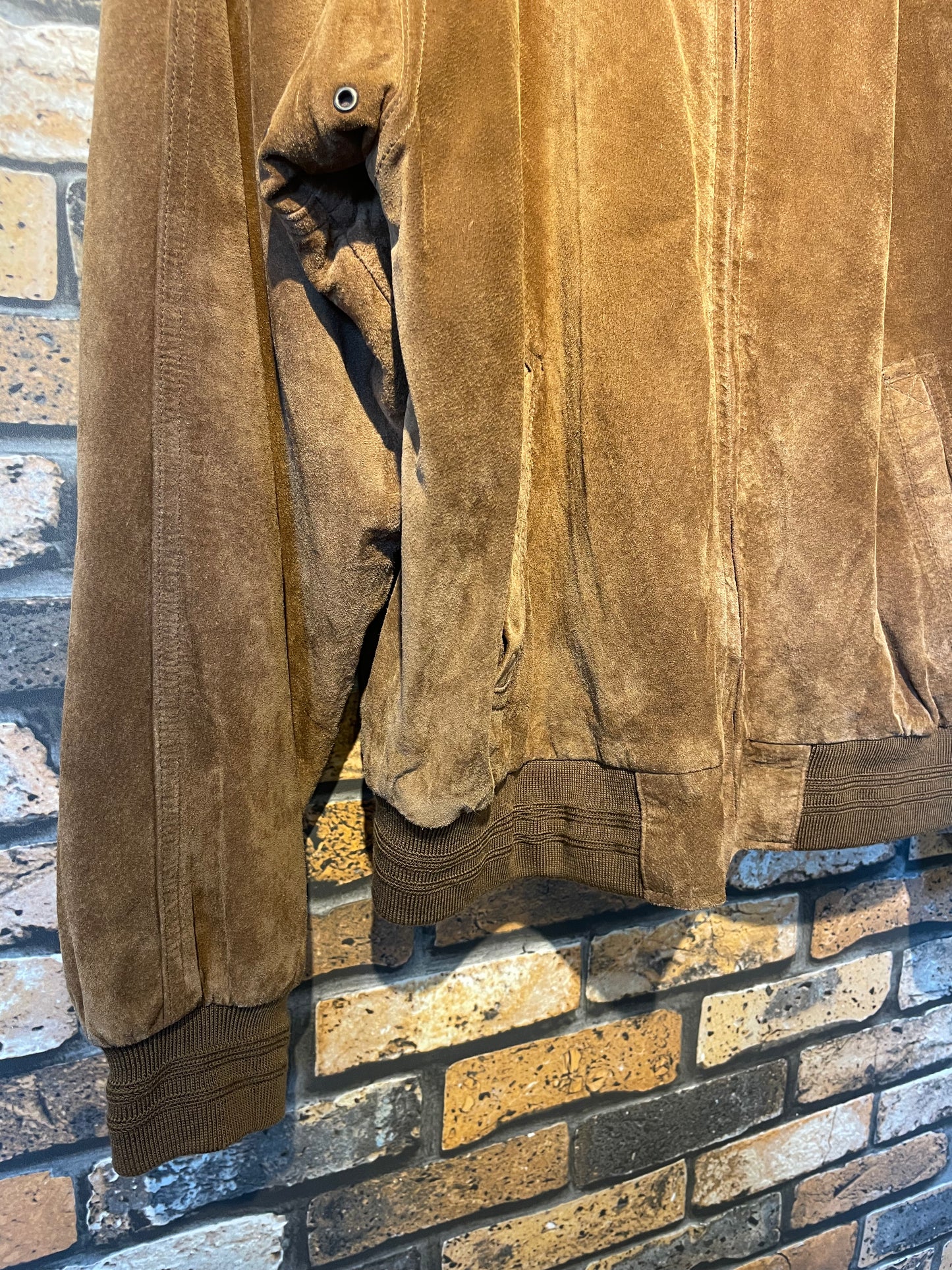 ROUNDTREE & YORKE  Leather bomber jacket 90's~