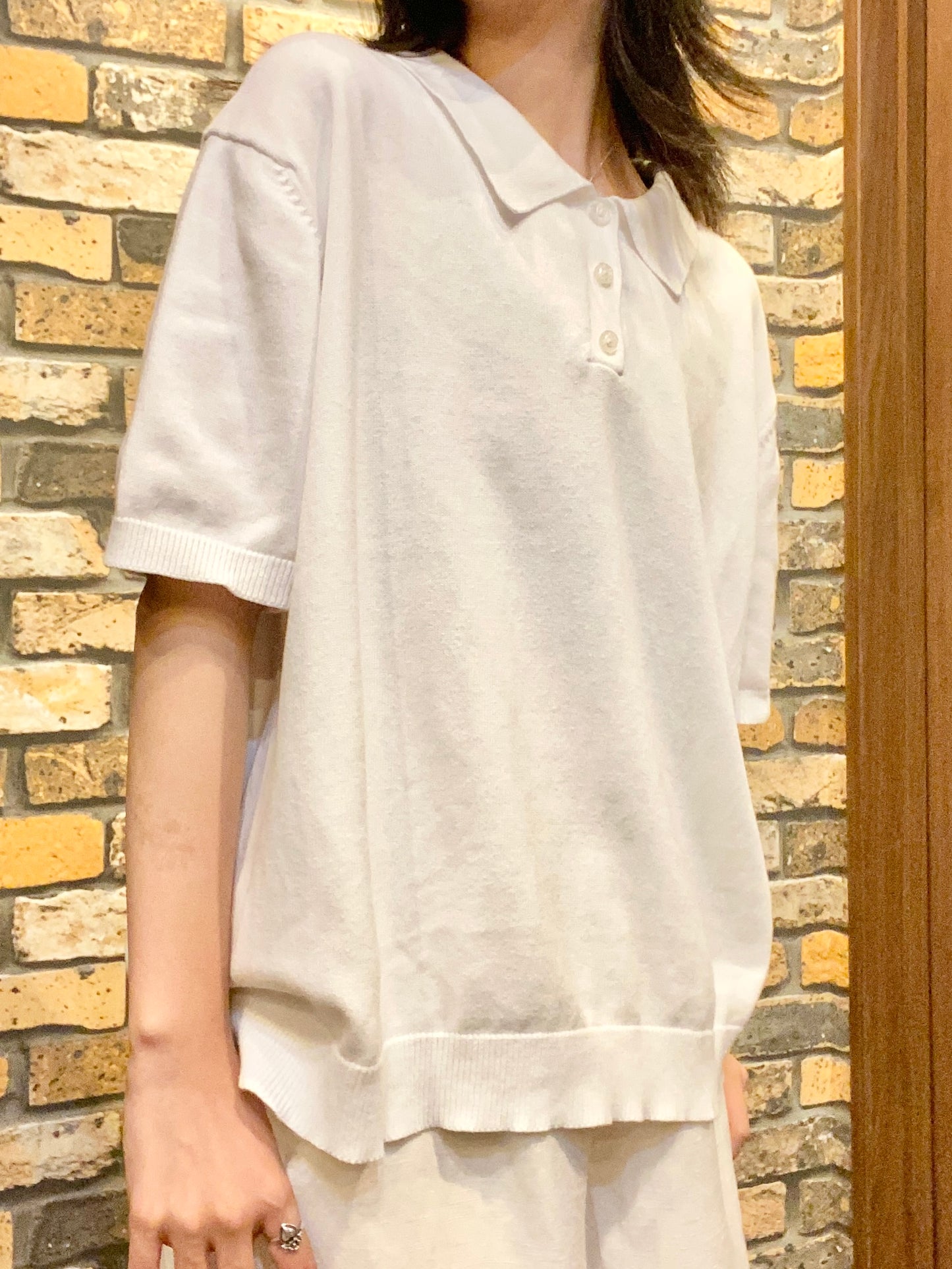 Eddie Bauer knit polo 80's~90's