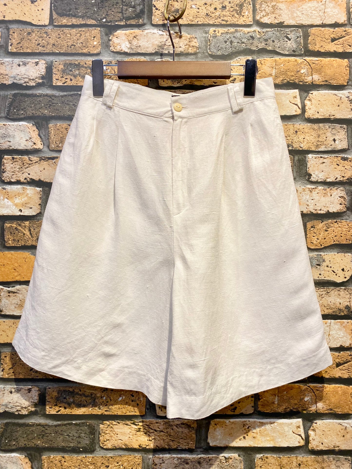 linen shorts 90's~ 28inch