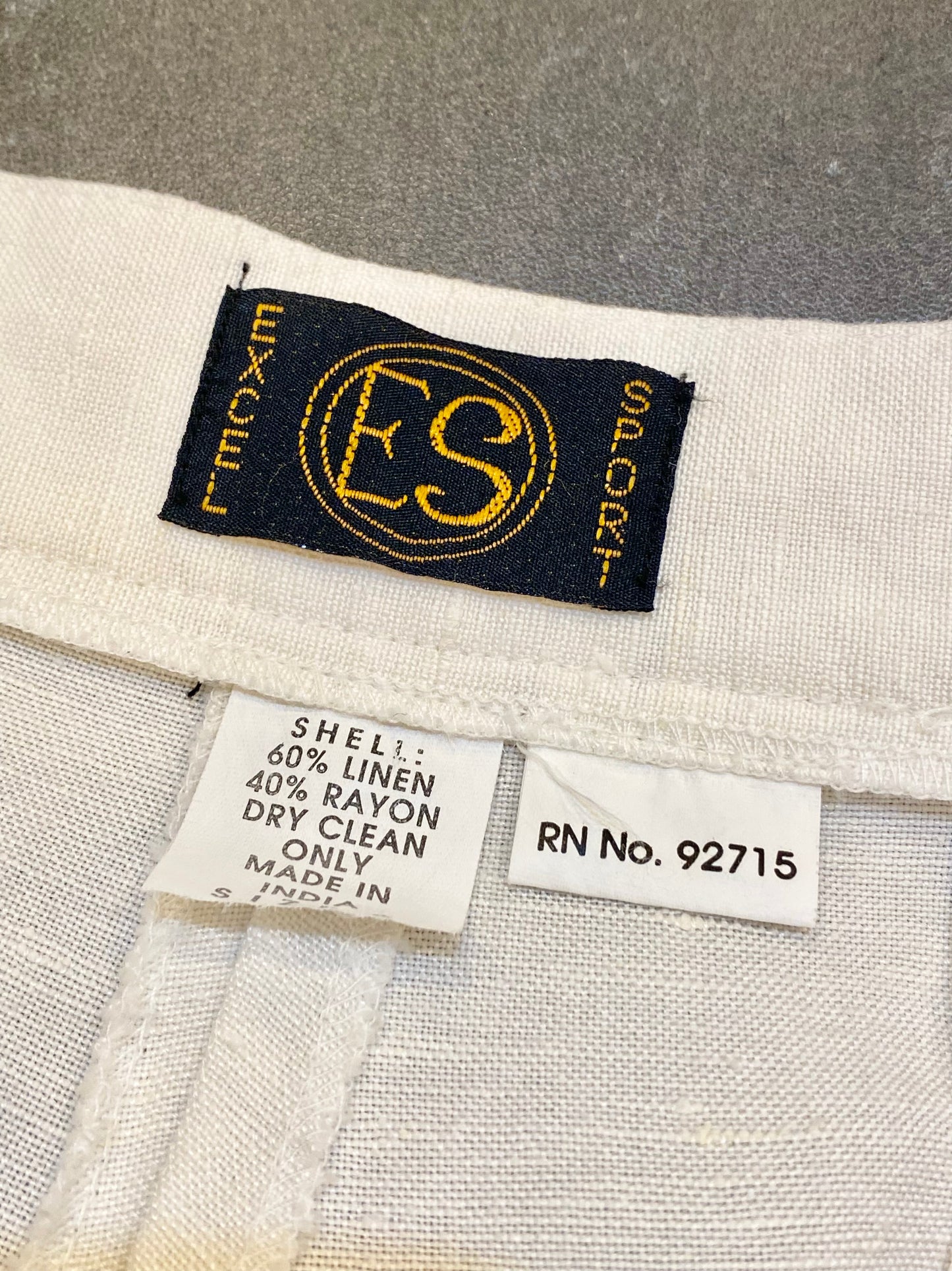 linen shorts 90's~ 28inch