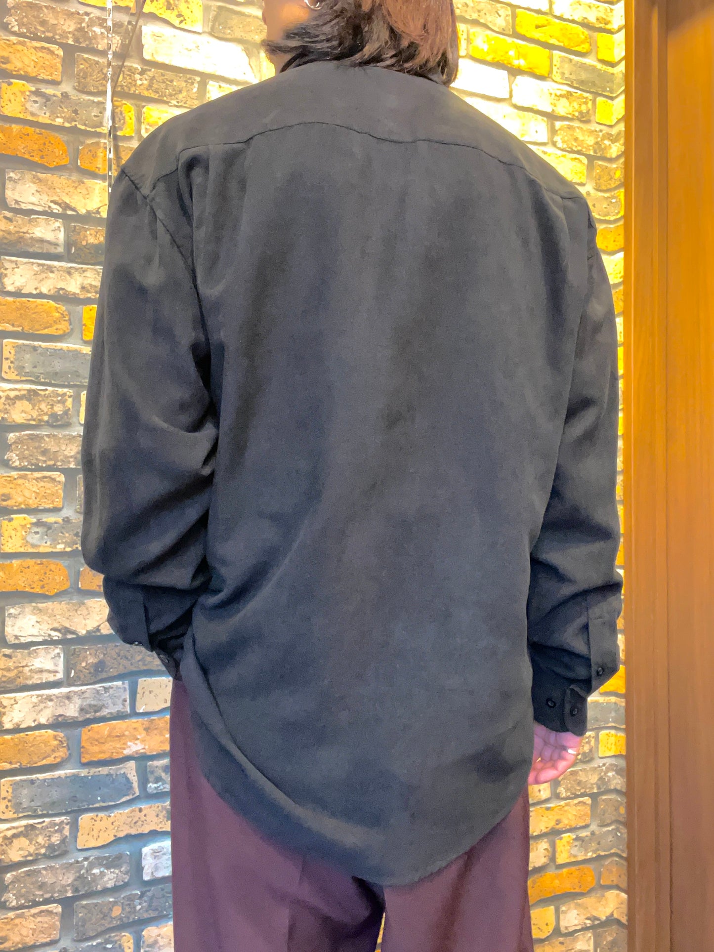 fake suede shirt 00's~