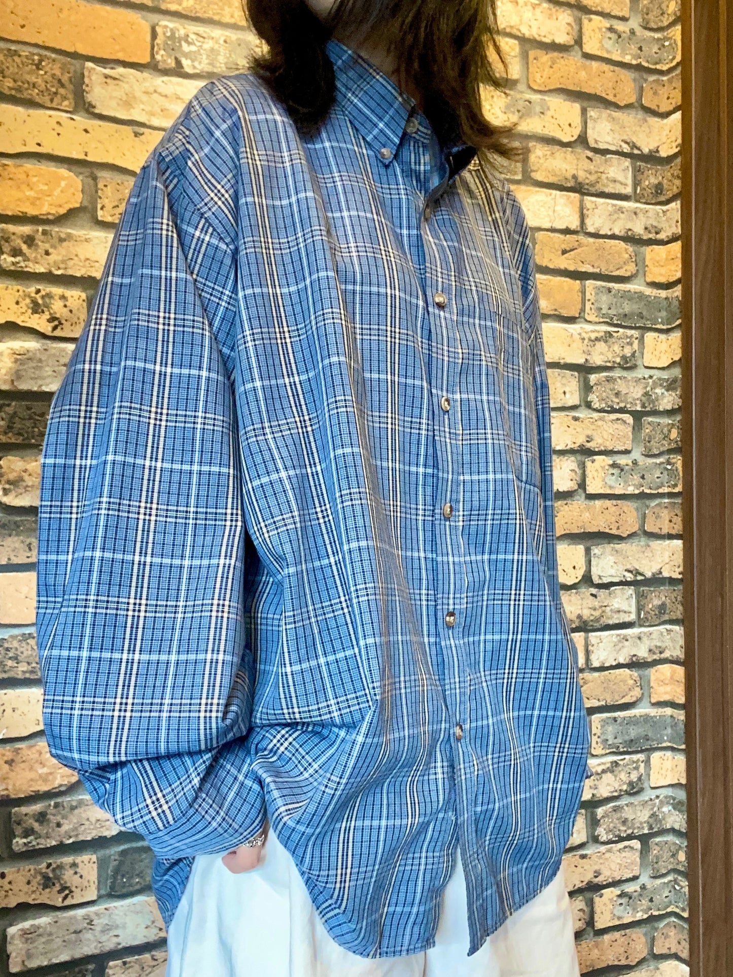 puritan long-sleeve shirt 90's~00's