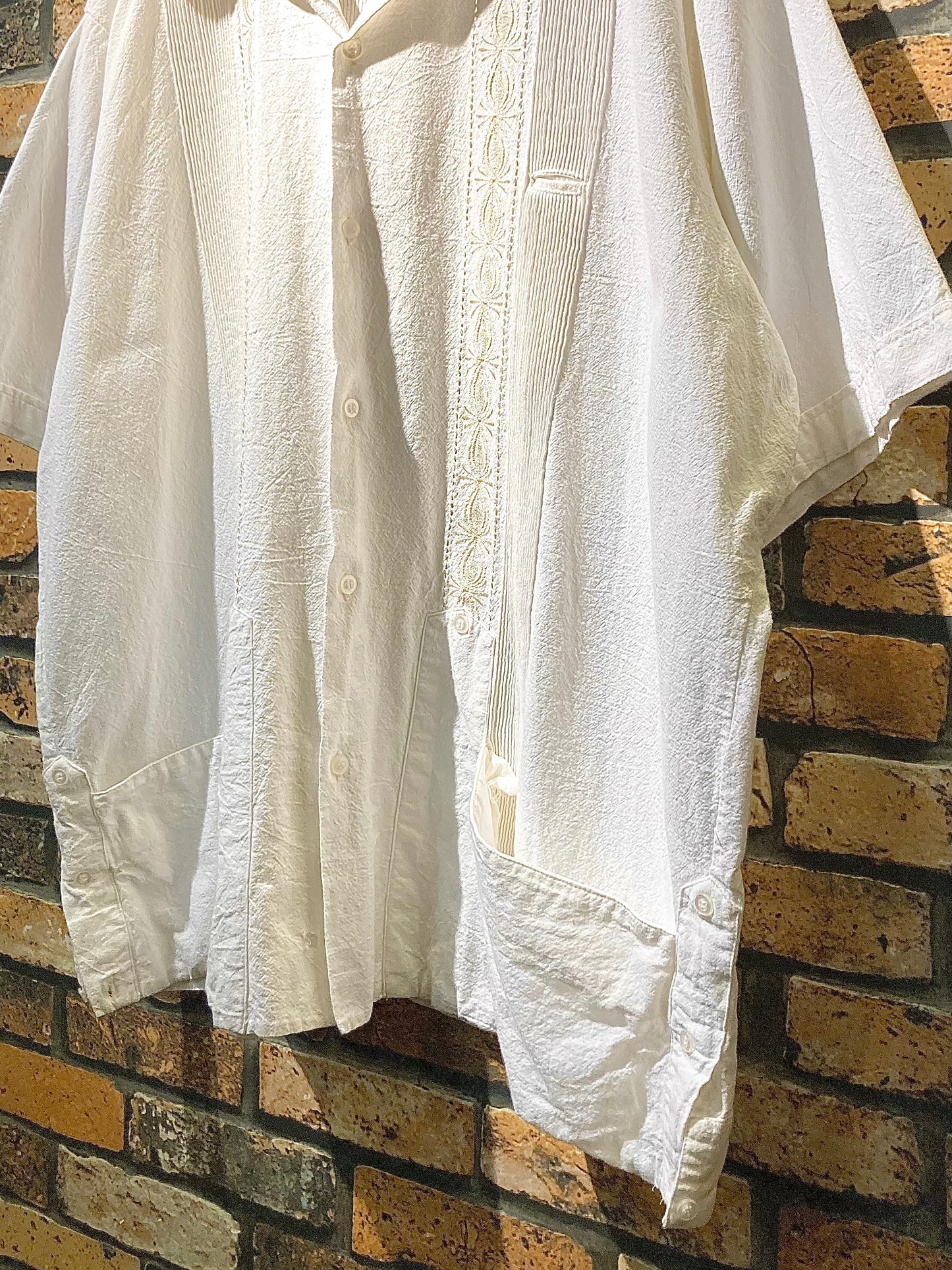 Guayabera shirt 80's~