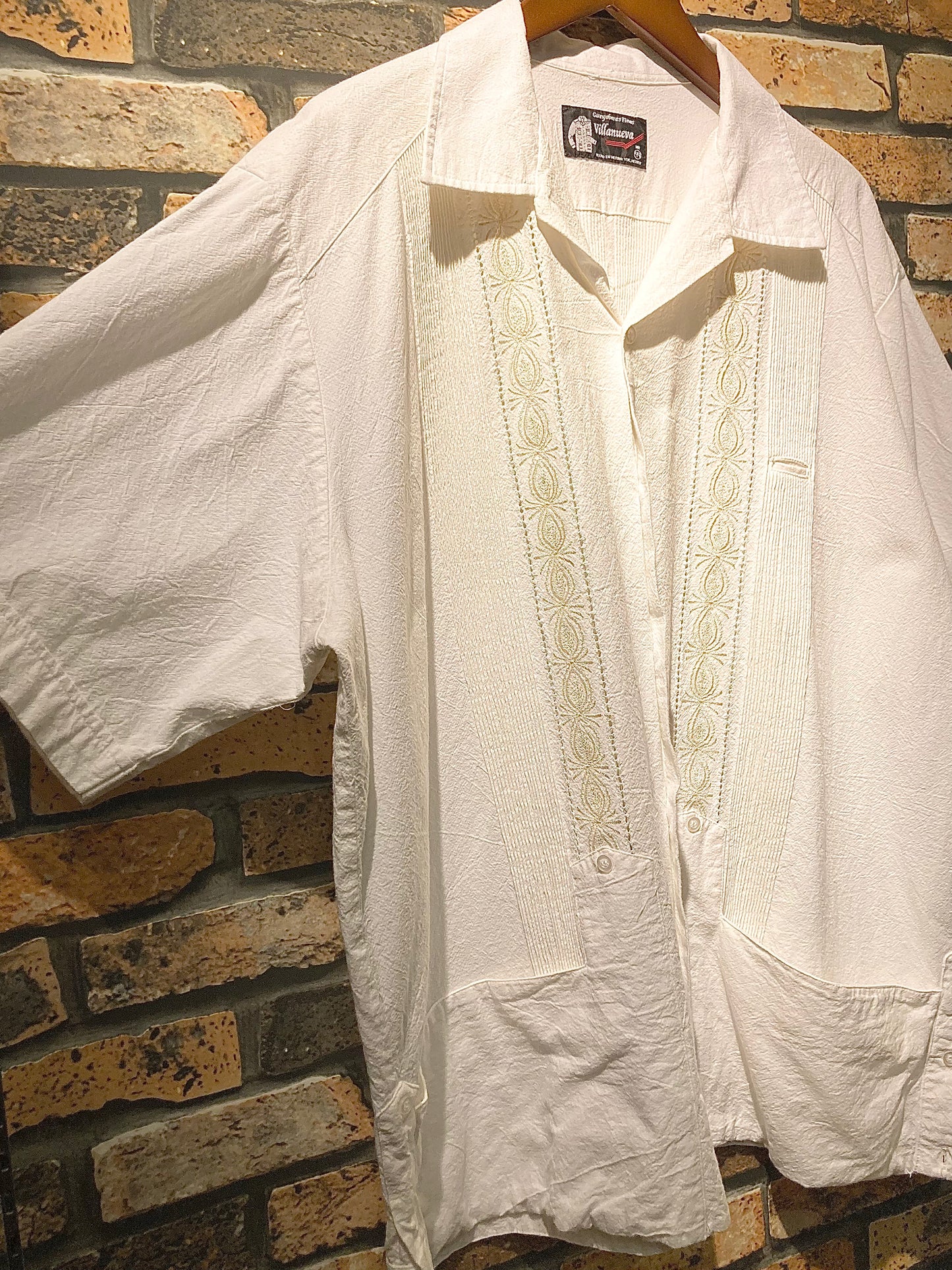 Guayabera shirt 80's~