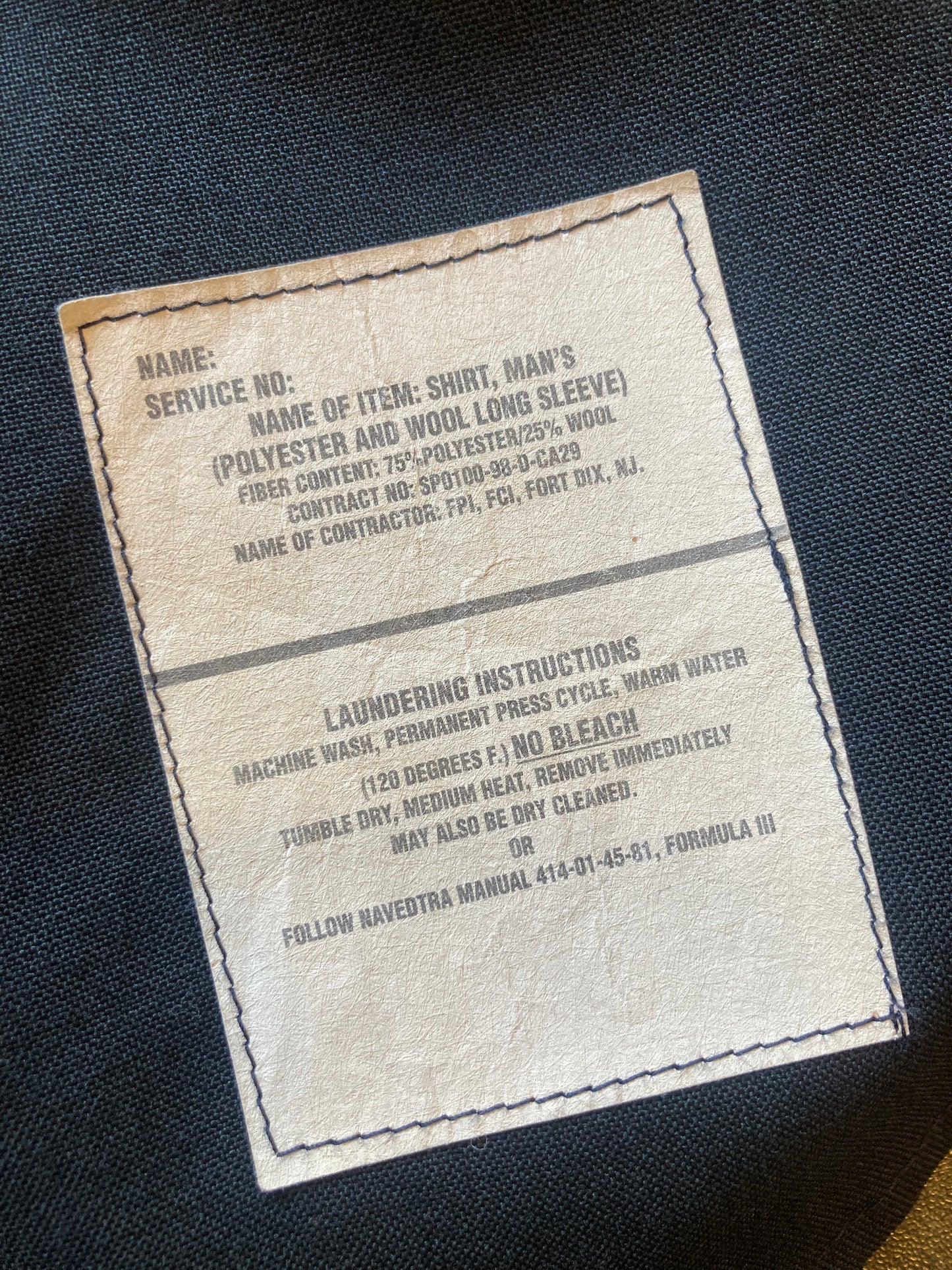 U.S.ARMY long sleeve shirt 90's~