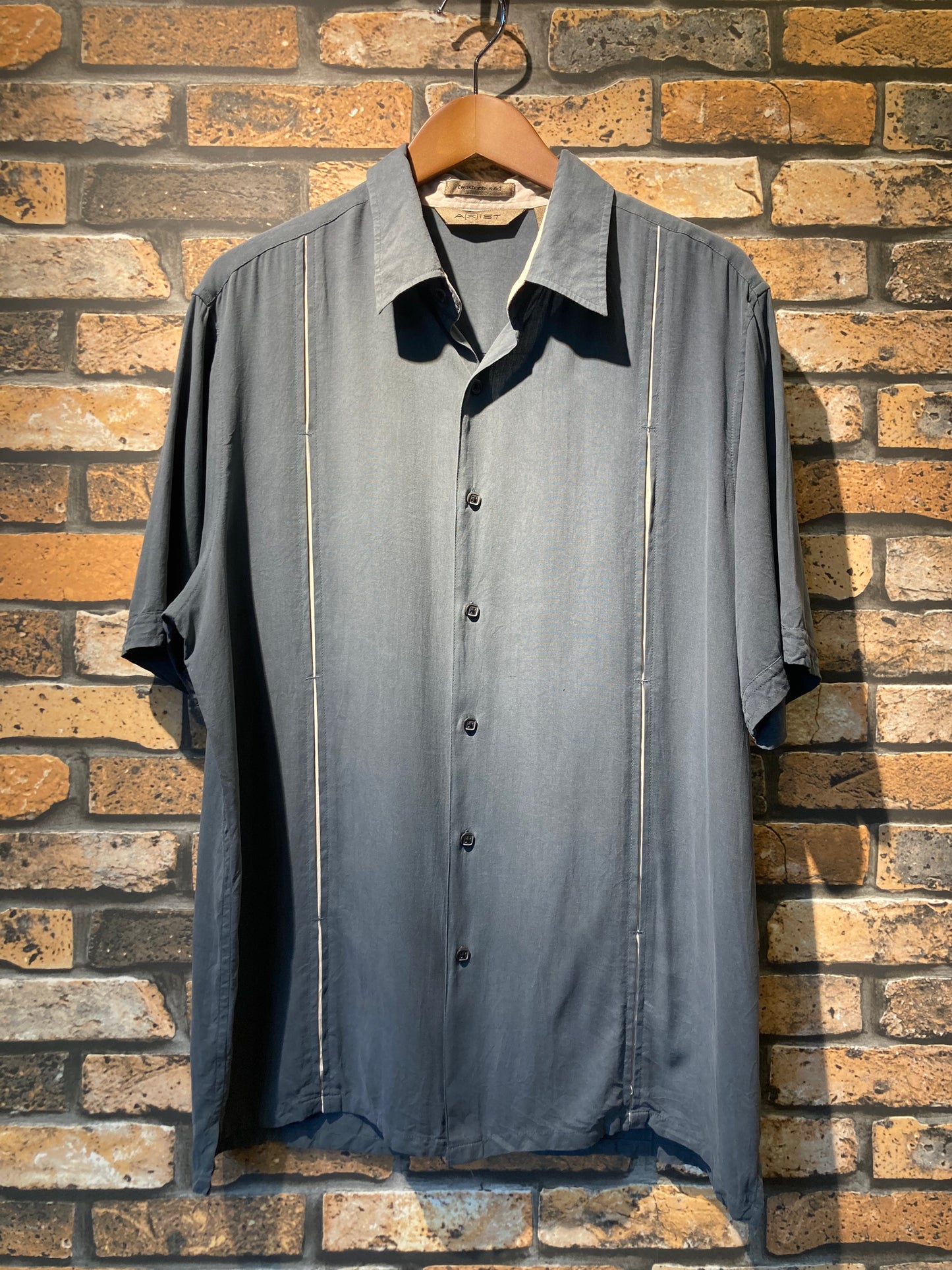 A[X]IST silk shirt "green"